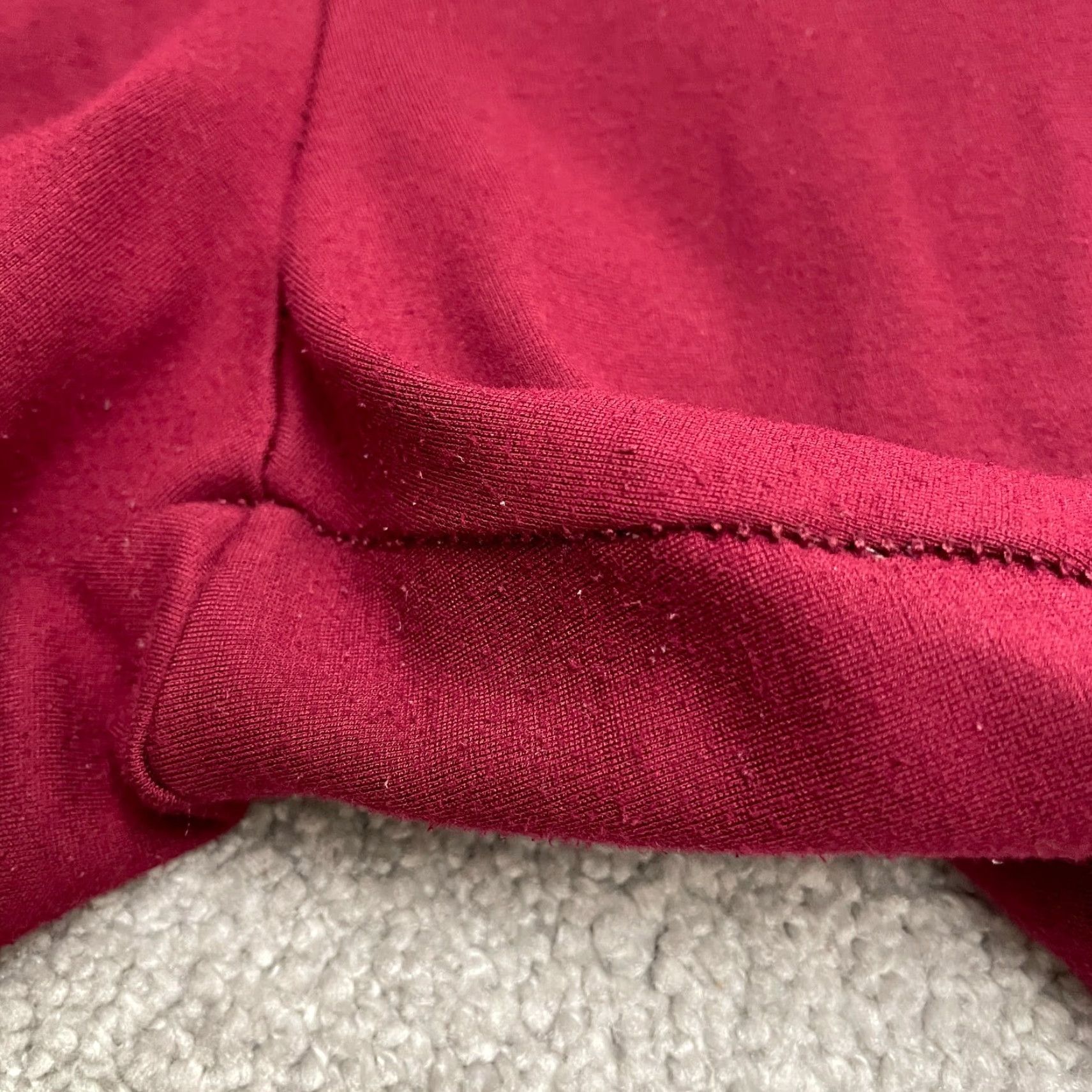 Forever 21 FOREVER 21 Cropped Pants Womens 3X Red Pull-On Tapered Cotton Knit Inseam 23.5 in Waist 40 in Casual Workwear Size 40" / US 18 - 5 Thumbnail