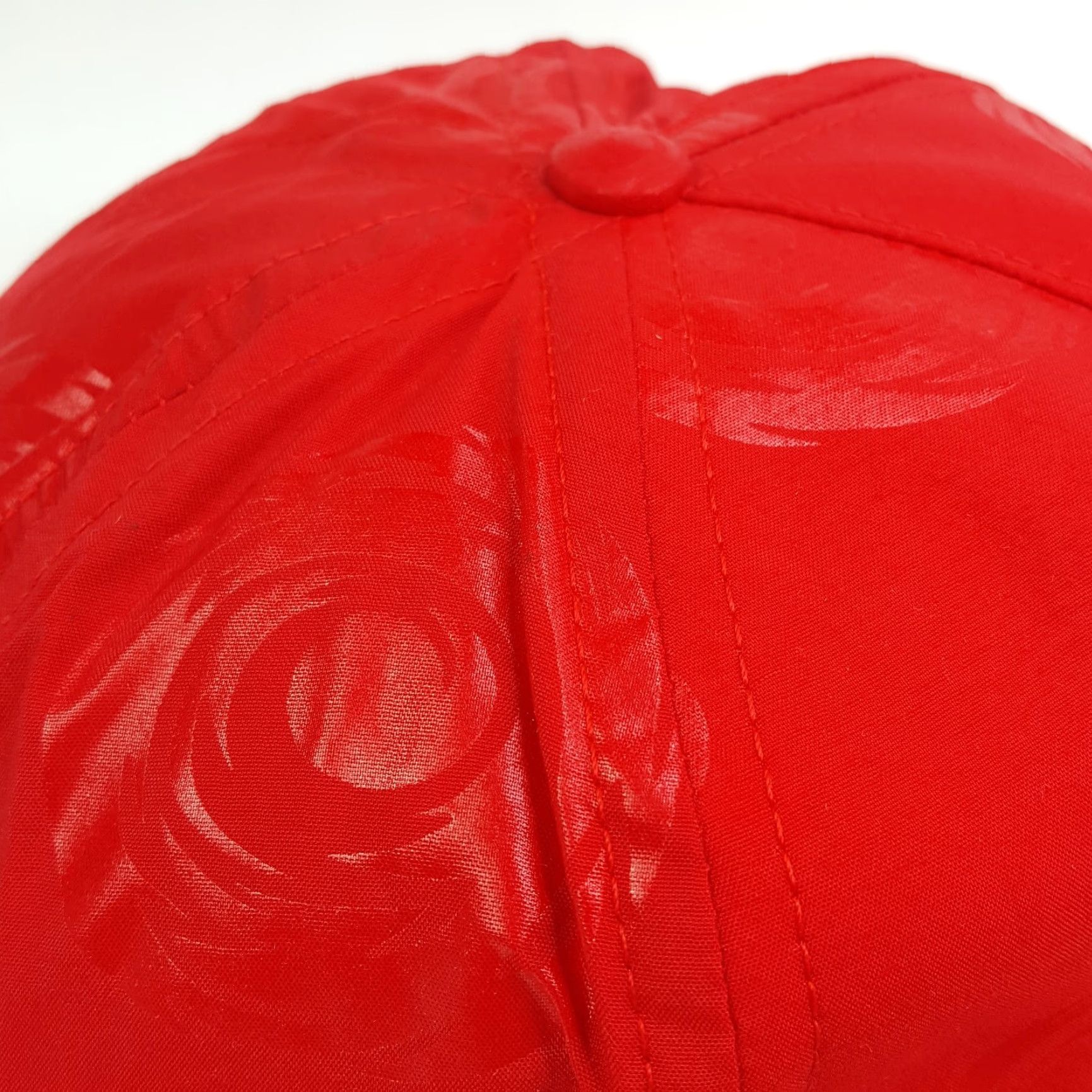 Vintage VINTAGE Town Talk Red Trucker Hat USA Made Adjustable Strap Unconstructed Cap Size ONE SIZE - 4 Thumbnail