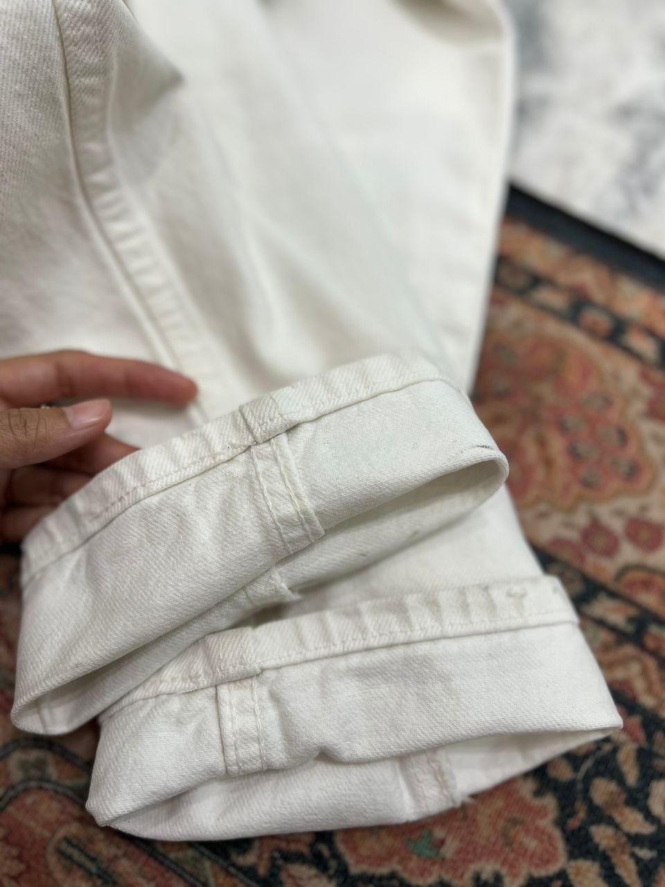 Levi's Vintage 1990’s Levis 550 White Size US 31 - 8 Thumbnail