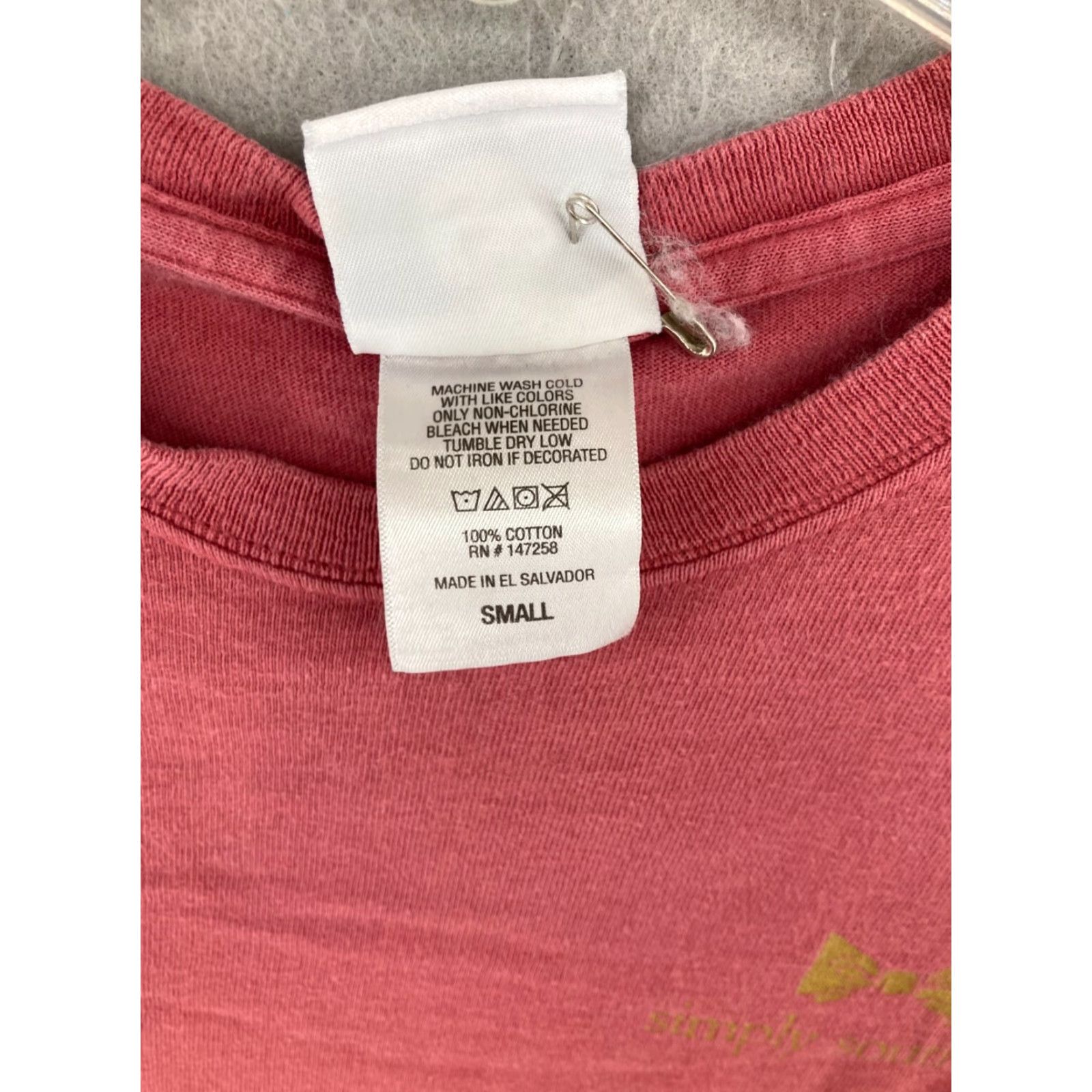 Vintage Simply Southern TShirt Womens Small Pink Floral Feather Faith Crew Neck Short Sleeve Casual Cotton Jersey Size S / US 4 / IT 40 - 7 Thumbnail