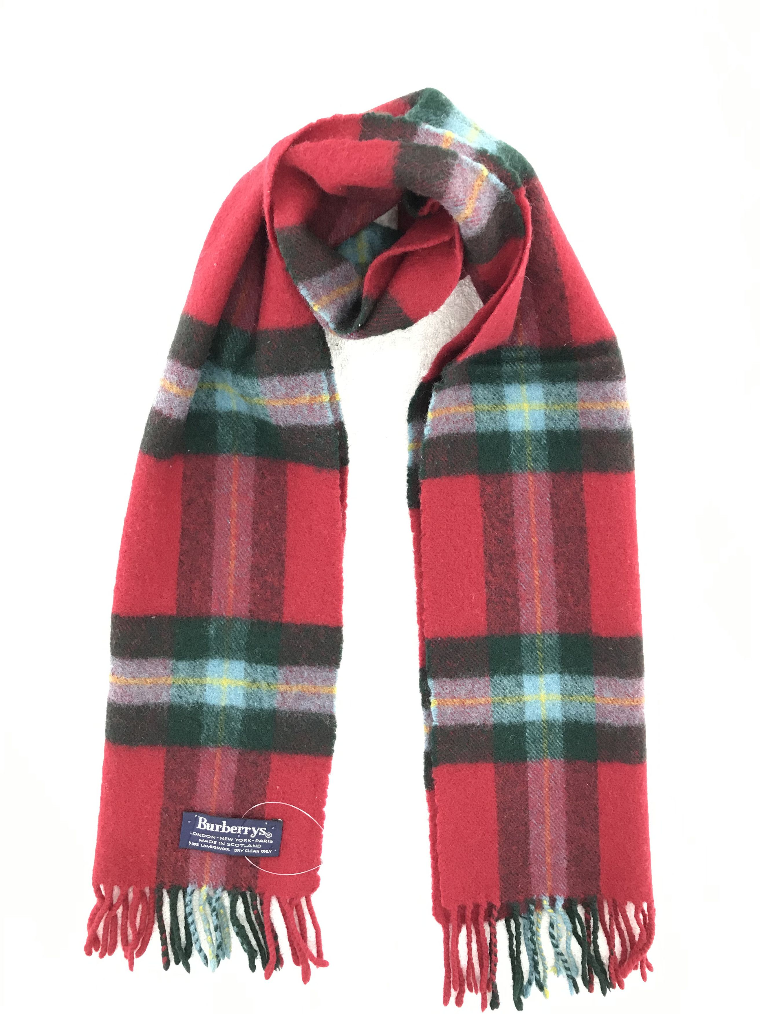 Burberry × Vintage Burberry Scarf / Muffler / Neckwear - WW136 Size ONE SIZE - 1 Thumbnail