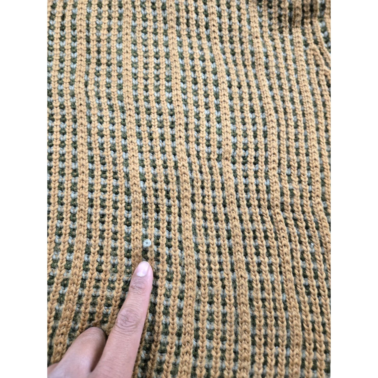Vintage VINTAGE The Inn Shop Sweater Medium Brown Waffle Knit Scotland 100% Wool 70s Size US M / EU 48-50 / 2 - 4 Thumbnail