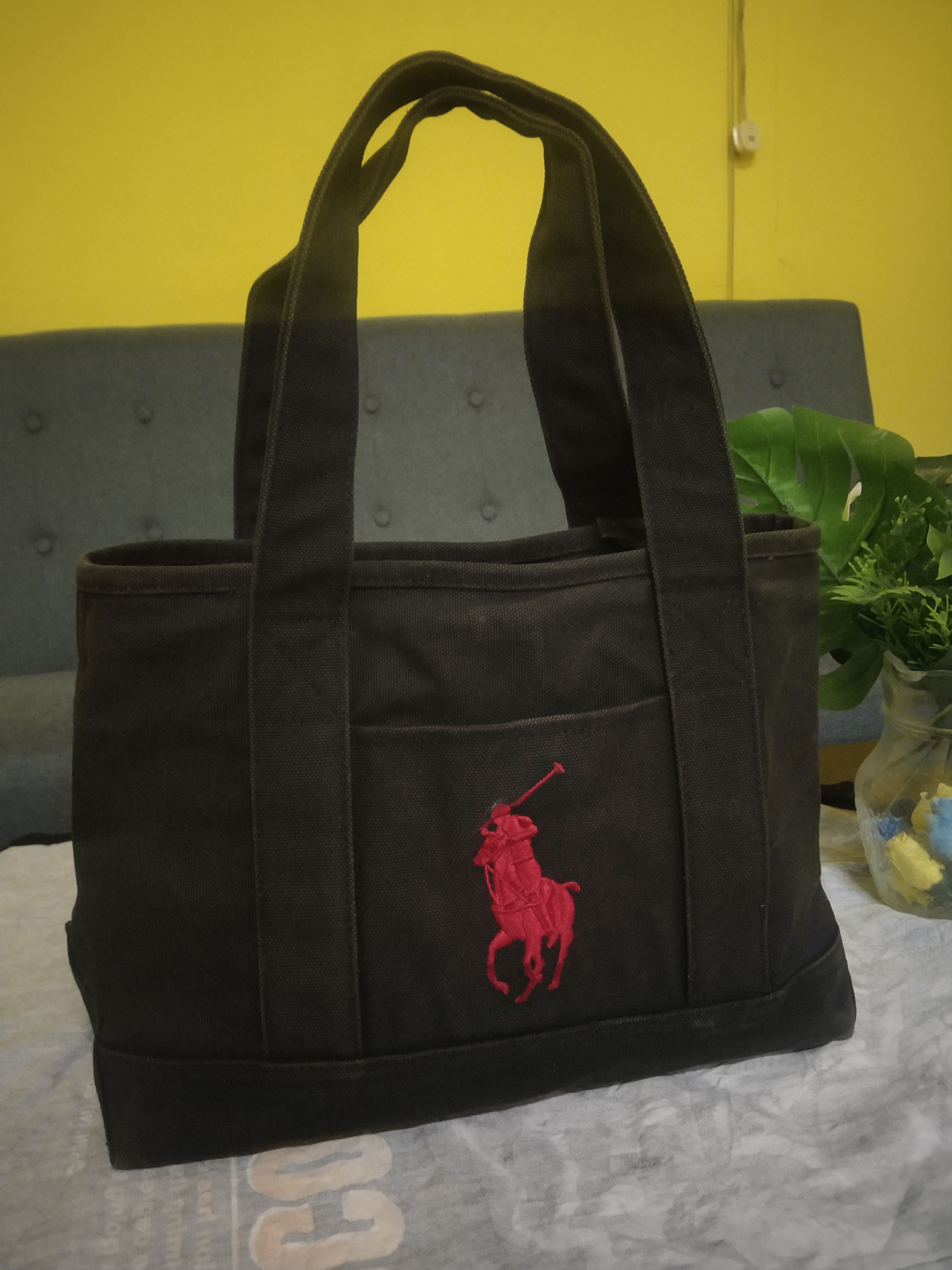 バッグ vintage tote bag bear navy Polo Ralph Lauren Men's Bear Tote Bag in Newport Navy Polo