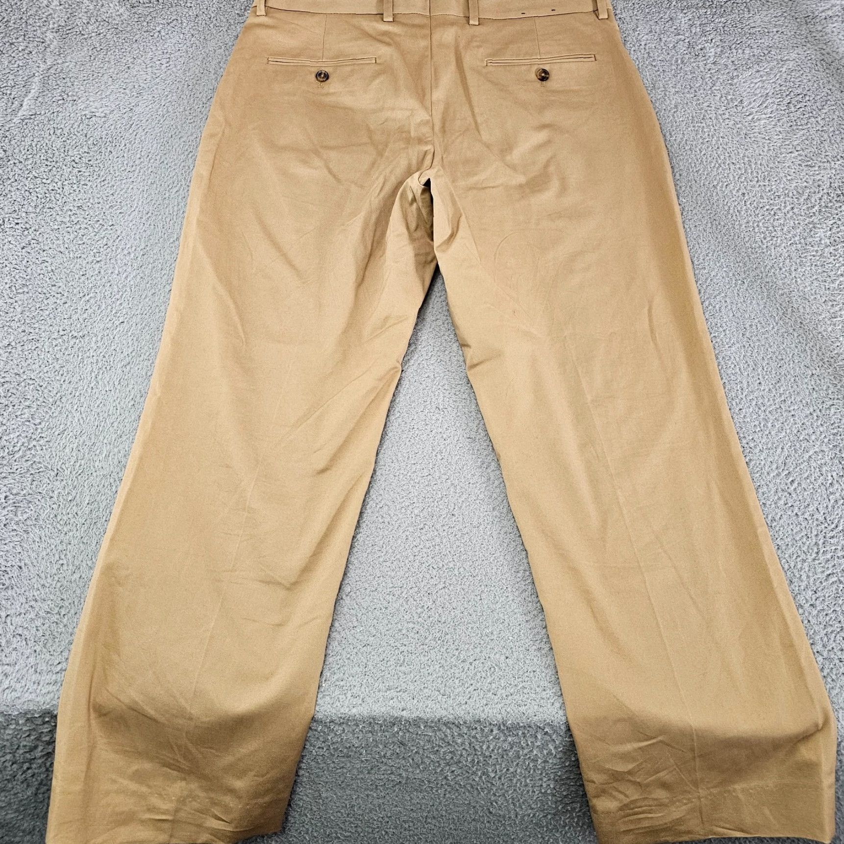 Express Express Dress Pants Mens 34x27 Khaki Producer Fit Flat Front Stretch Comfort Wrinkle Resistant Business Casual Slacks Size US 34 / EU 50 - 5 Thumbnail