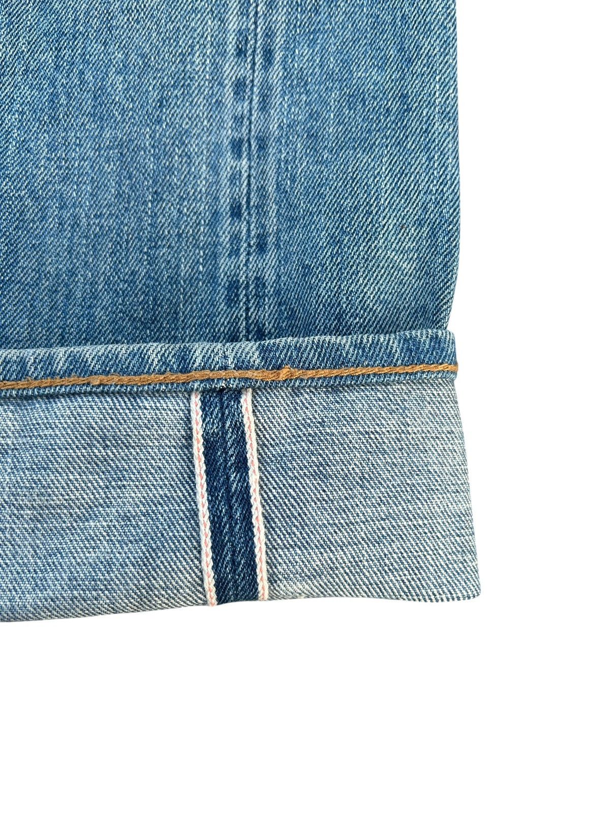 Kapital Vintage Levis Big E Selvedge Buckle Back Thrashed Denim Jean Size US 30 / EU 46 - 4 Thumbnail