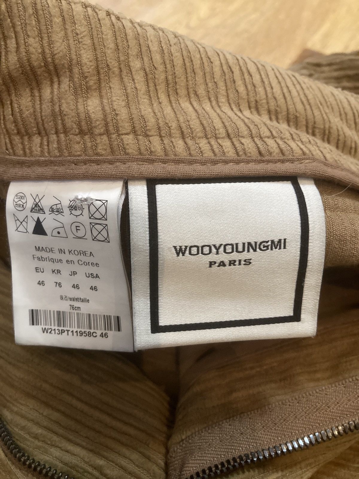 Wooyoungmi Wooyoungmi Wide Leg Corduroy Pants Size US 30 / EU 46 - 7 Thumbnail