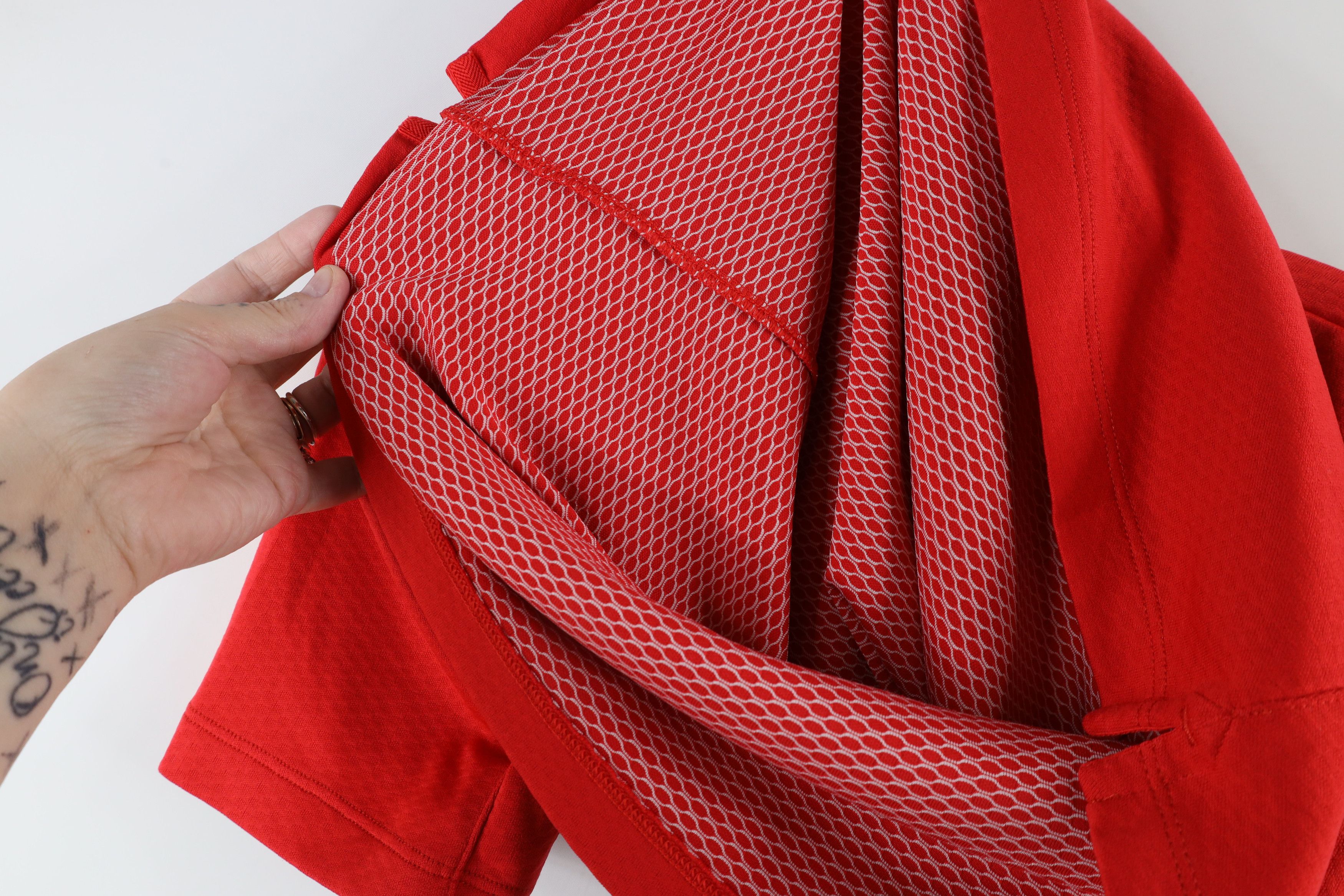 Nike × Vintage Nike Golf Thermal Knit Half Zip Blade Collar Polo Shirt Red Size S / US 4 / IT 40 - 7 Thumbnail