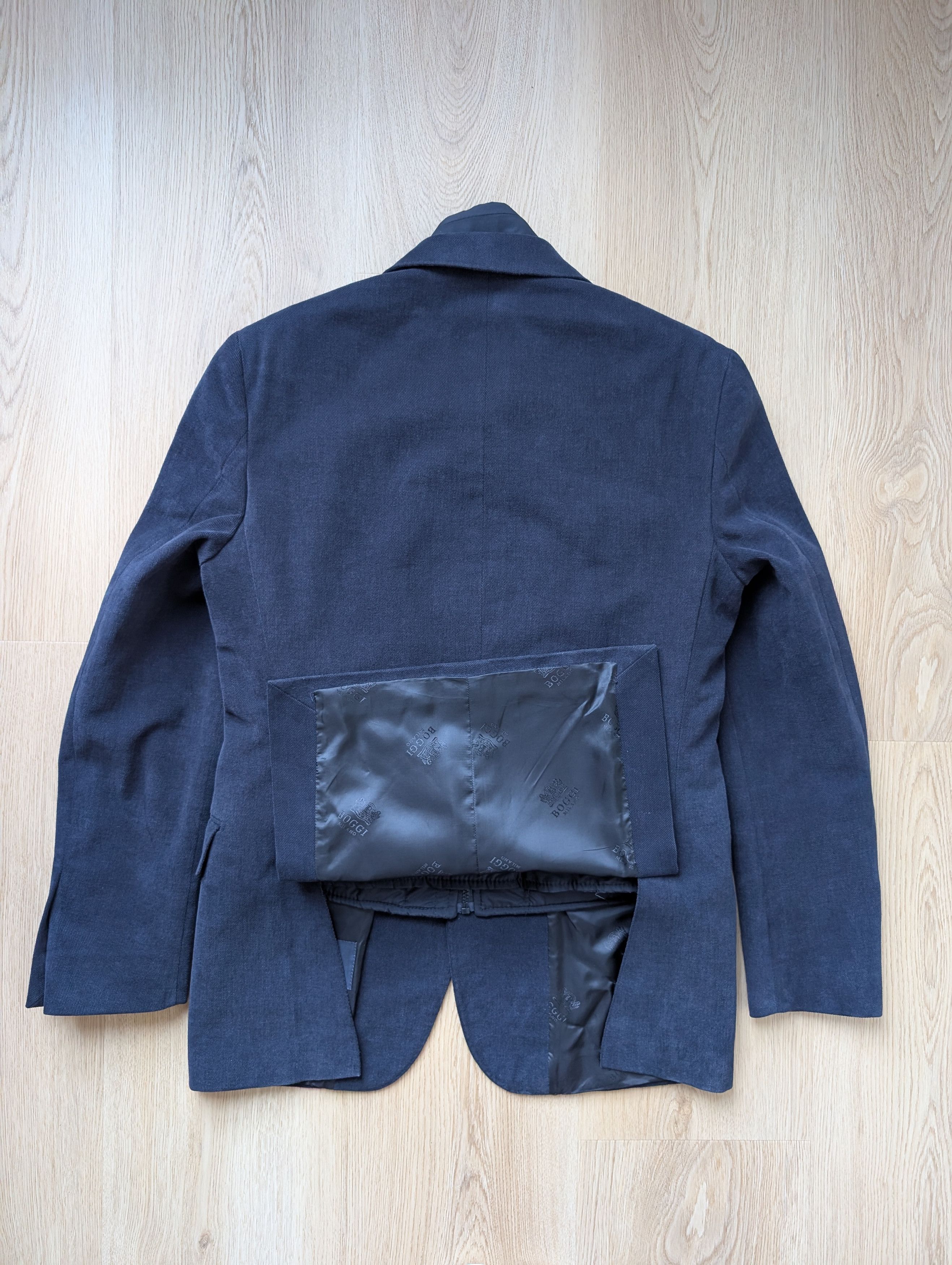 Boggi Boggi Milano Cotton Blazer Sport Coat Jacket With Inner Vest Size 46R - 8 Thumbnail
