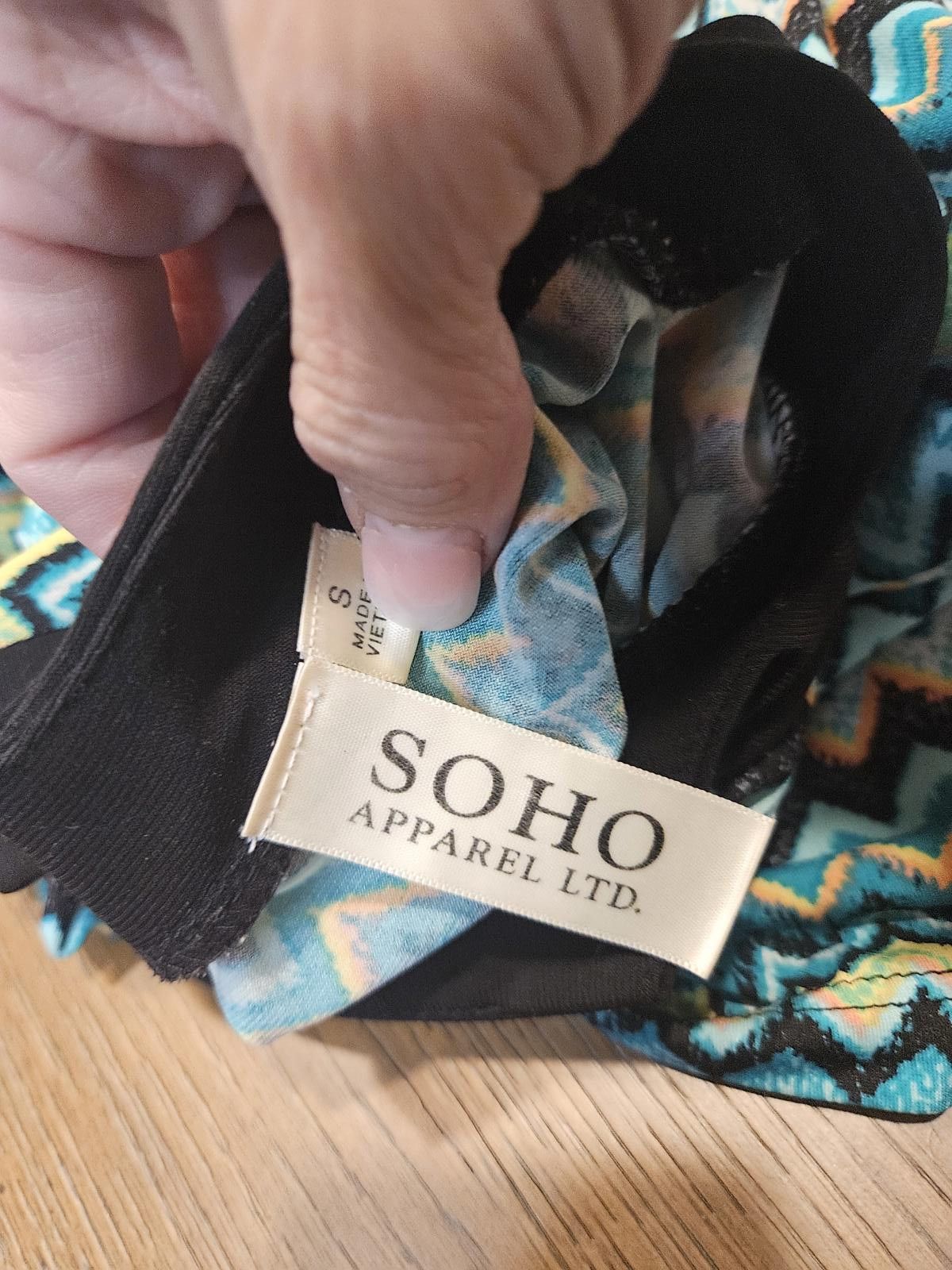 Designer Soho Trendy Chevron Maxi Dress - Blue & Black Size S / US 4 / IT 40 - 6 Thumbnail