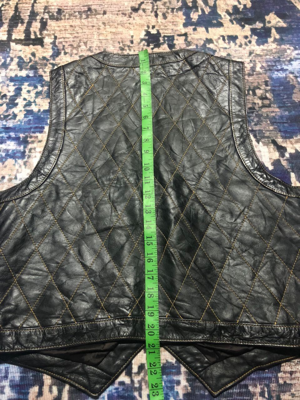 Genuine Leather Vintage Acropole Only Leather Quilted Vest Size US M / EU 48-50 / 2 - 16 Thumbnail
