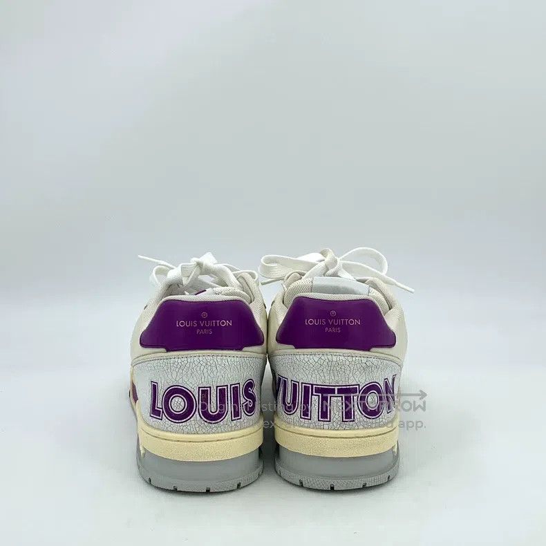 Louis Vuitton Louis Vuitton White logo presbyopic lace-up casual flat sn Size US 7 / EU 40 - 4 Thumbnail