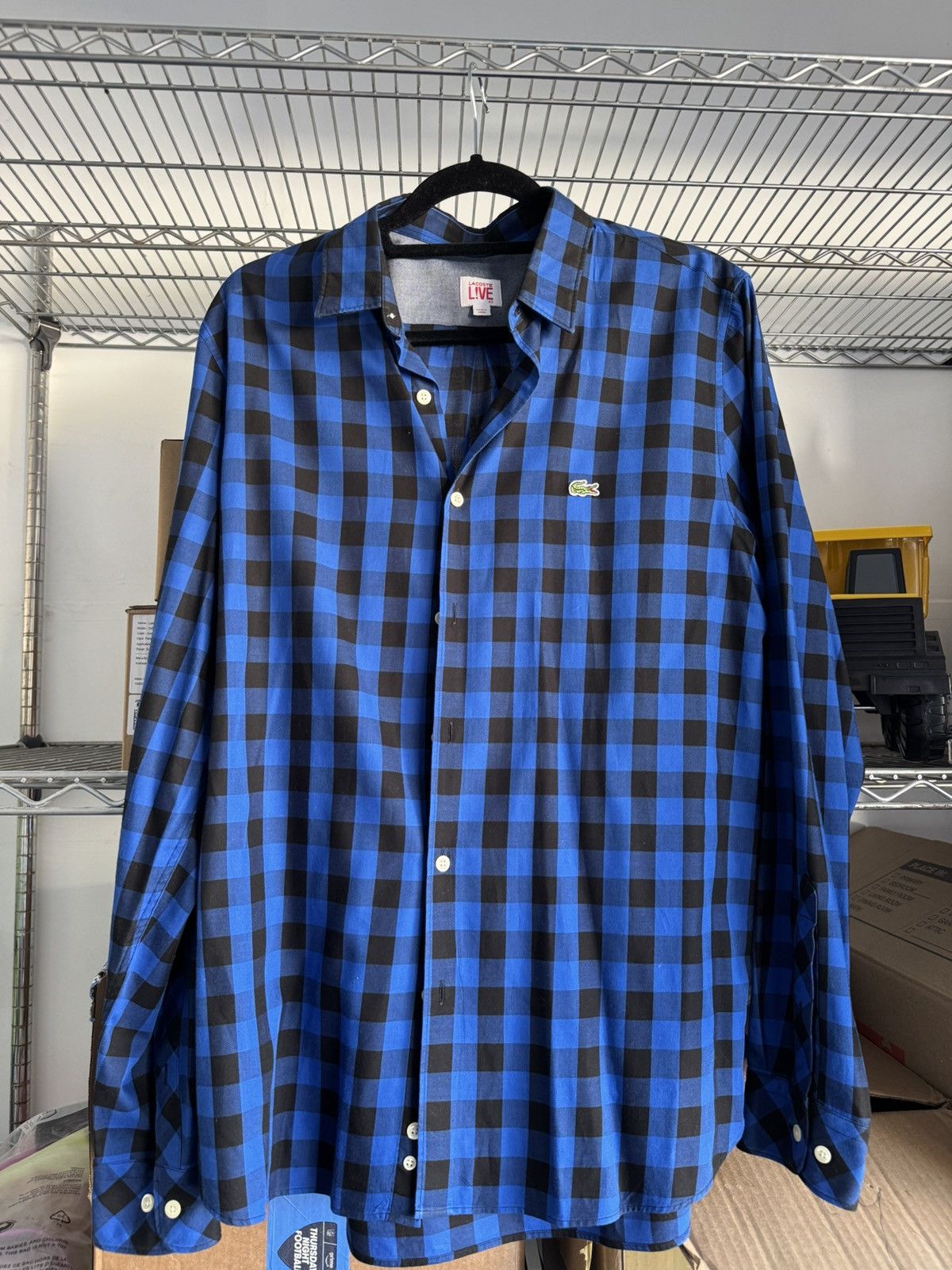 Lacoste Button up mens shirt Size US XL / EU 56 / 4 - 1 Thumbnail