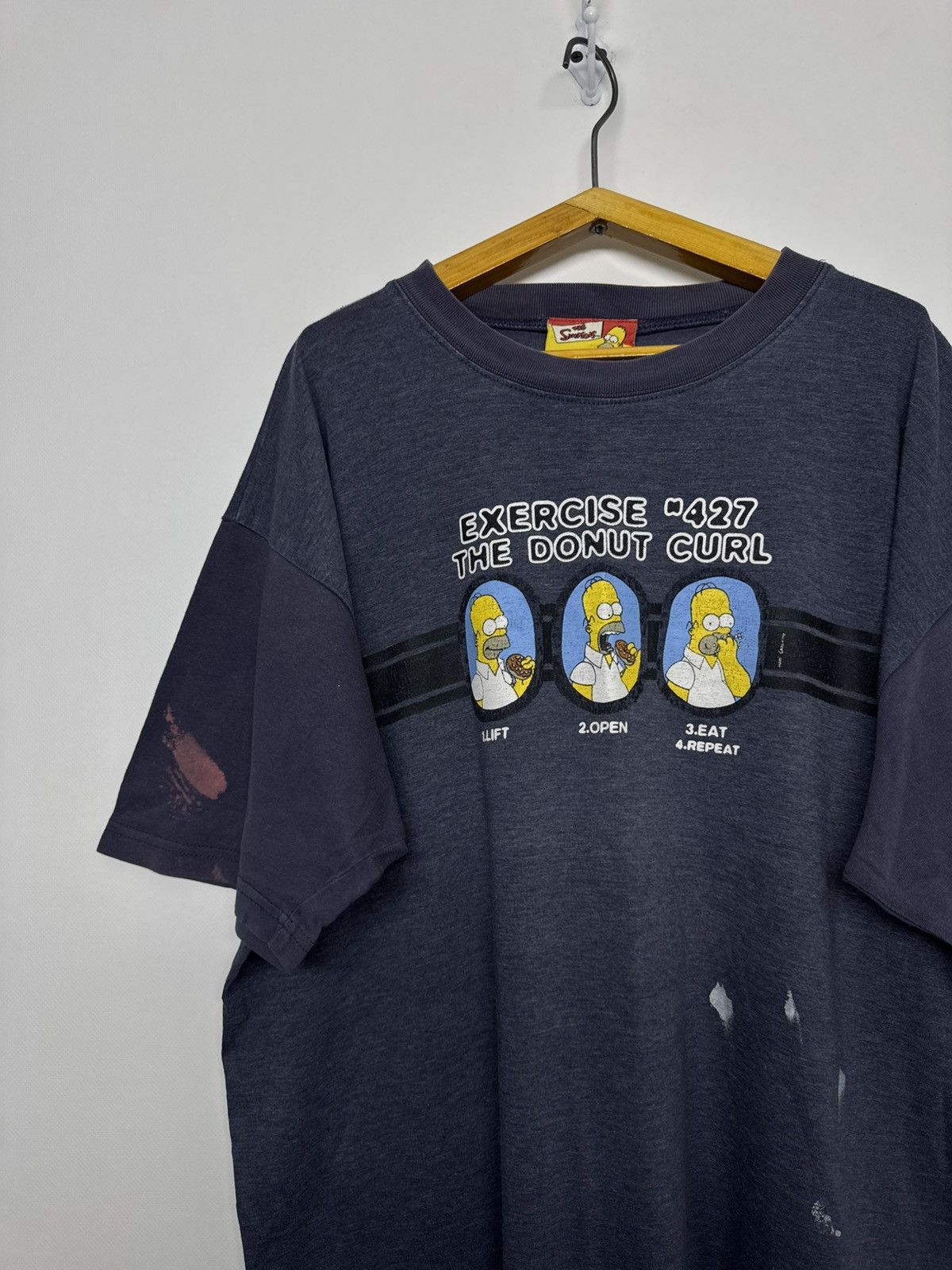 The Simpsons Vintage Y2k The Simpson Homer Big Logo Rate T-Shirt Size US L / EU 52-54 / 3 - 6 Thumbnail