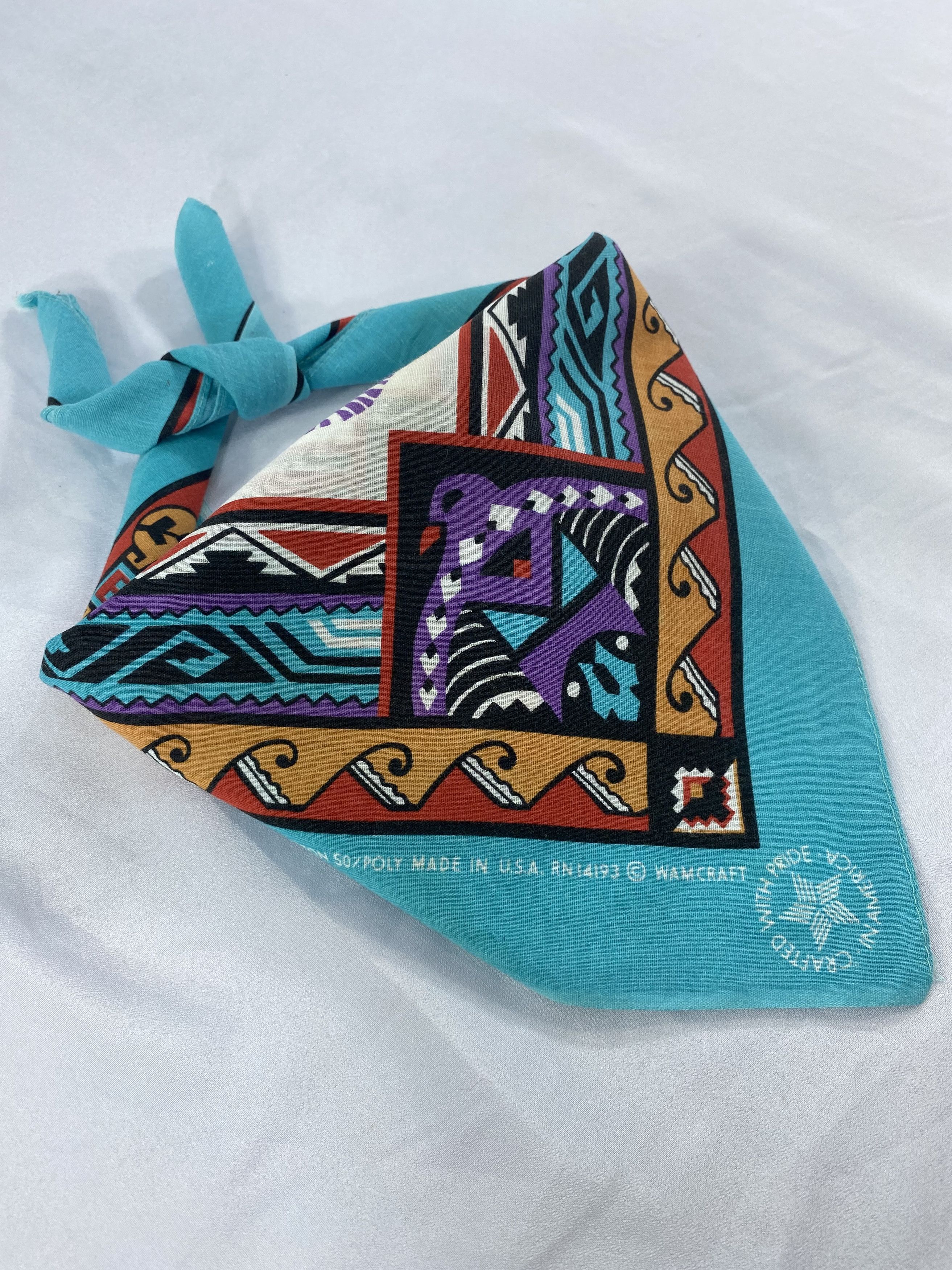 Vintage Paislee Navajo Handkerchief / Bandana / Neckerchief Size ONE SIZE - 2 Thumbnail
