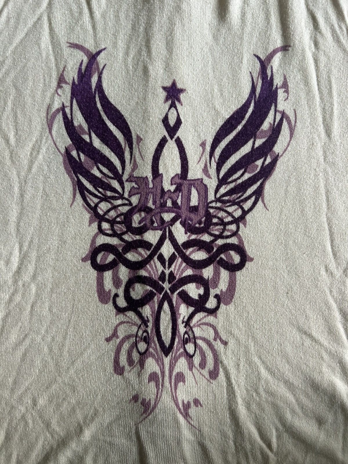 Harley Davidson Vintage Cream and purple hoodie Size M / US 6-8 / IT 42-44 - 5 Thumbnail