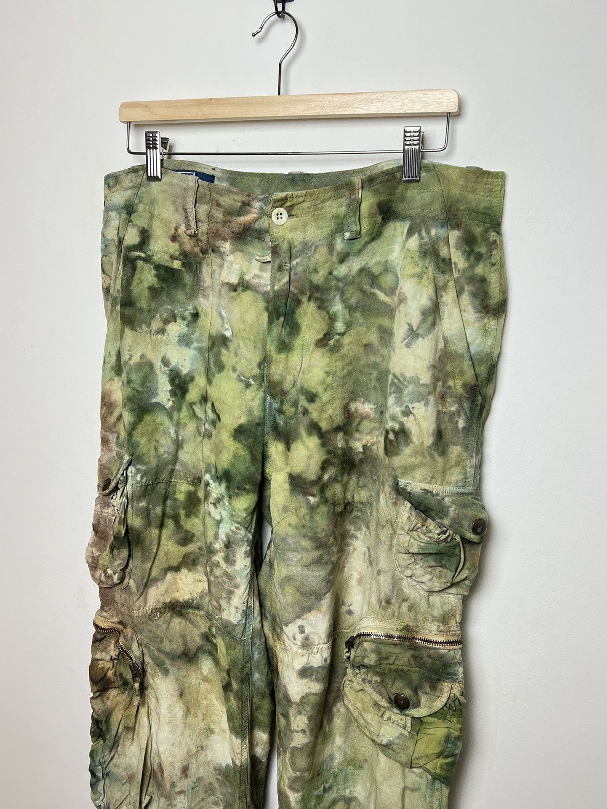 Polo Ralph Lauren ralph lauren tie dye cargo camo multipocket army pants Size US 33 - 2 Thumbnail