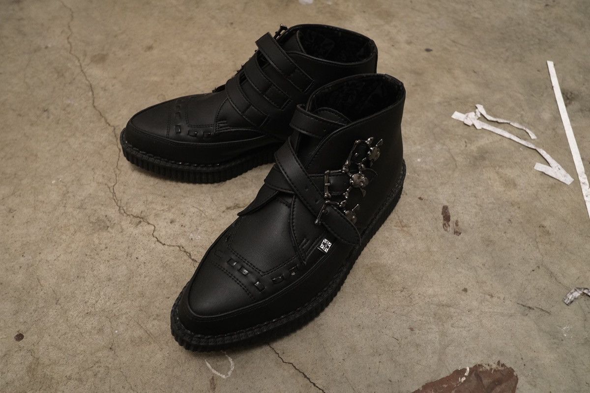 Vivienne Westwood F.U.K Black Punk Zip Creeper Boots Size EU39 Size US 6 / IT 36 - 5 Thumbnail