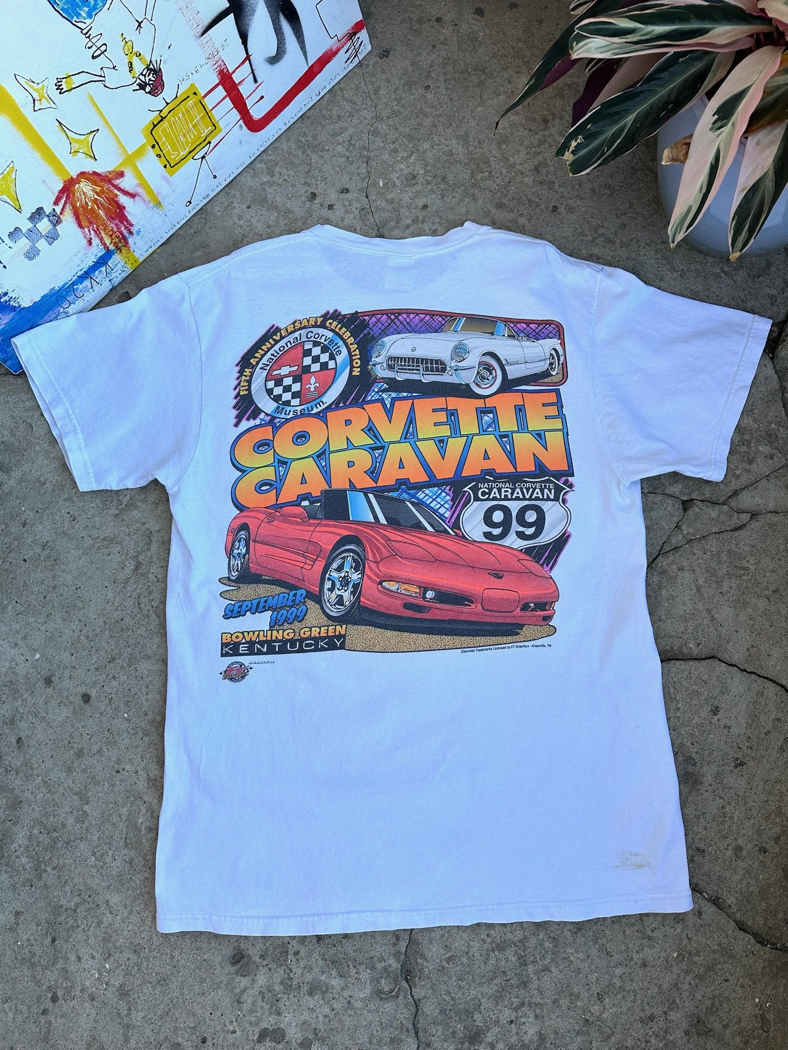 Chevrolet Vintage Corvette T-shirt Chevrolet racing tee Size US XL / EU 56 / 4 - 1 Thumbnail