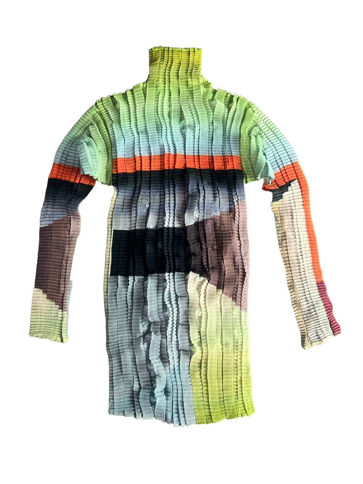 Issey Miyake Issey Miyake : Pleats Please Long Sleeve Multicolor Green Size ONE SIZE - 1 Thumbnail