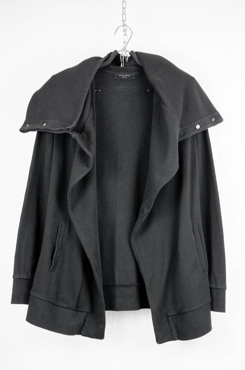 Allsaints AllSaints Brooke Sweat Drape Hoodie Black - Size S Size S / US 4 / IT 40 - 9 Thumbnail