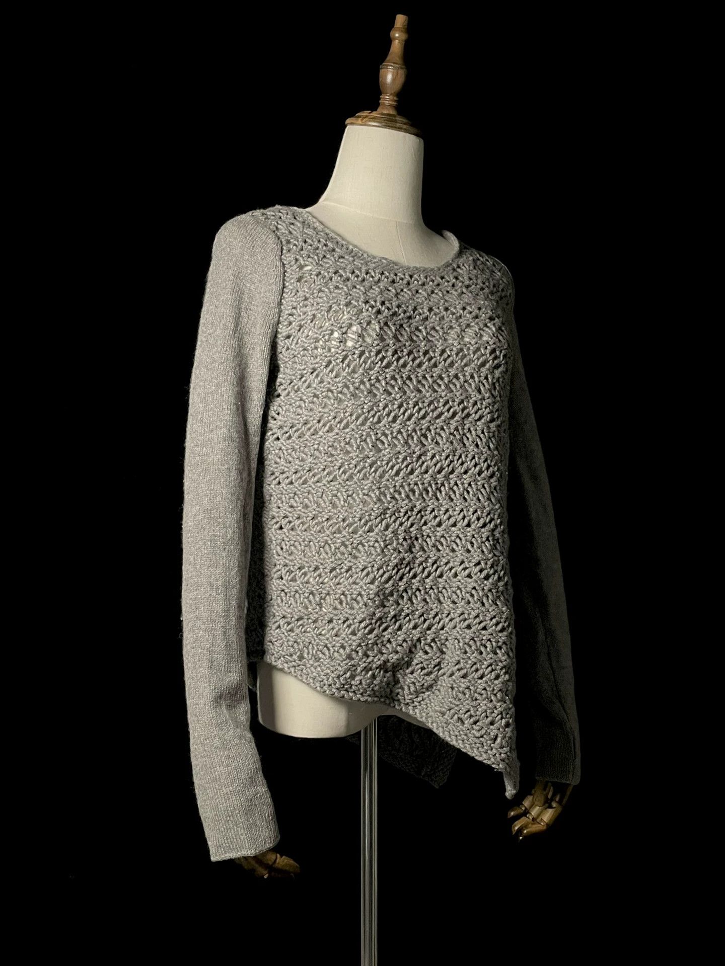 Helmut Lang helmut lang asymmetrical wool knit pullover Size S / US 4 / IT 40 - 1 Thumbnail