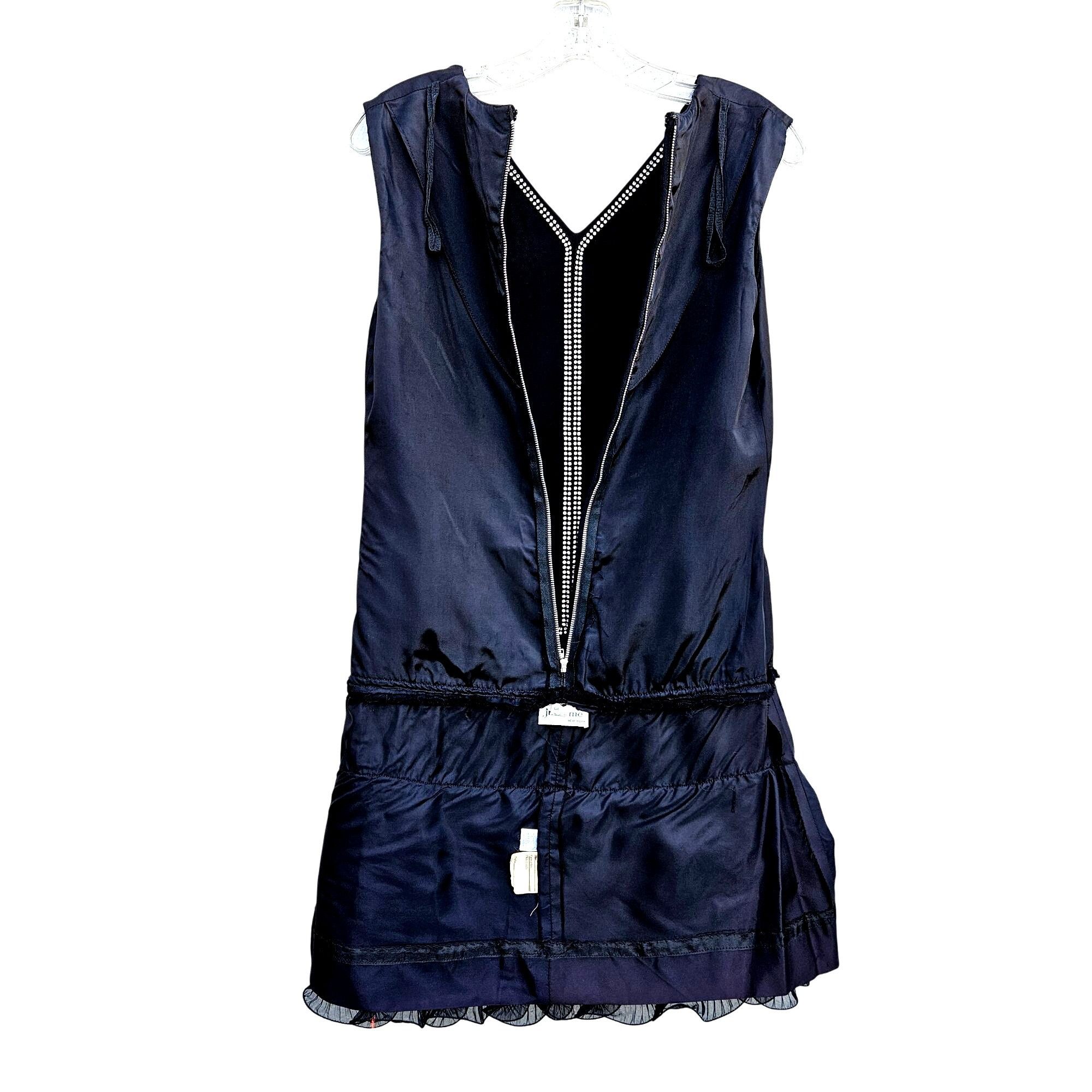 Other vtg RETRO Cocktail LBD Sleeveless Mini Dress Black & Rhinest Size M / US 6-8 / IT 42-44 - 11 Thumbnail