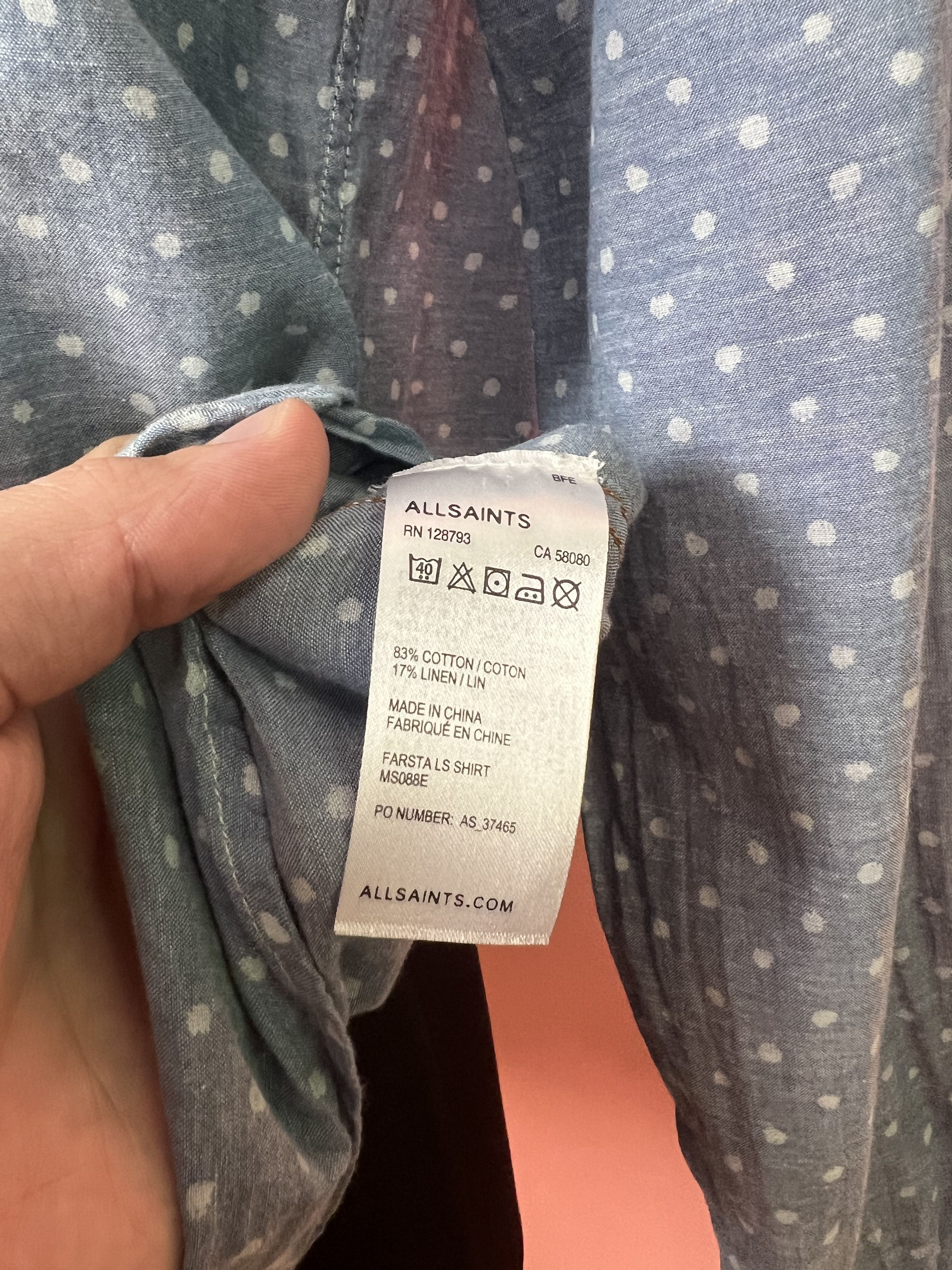 Allsaints Allsaints shirt button ups men’s casual y2k Size US M / EU 48-50 / 2 - 5 Thumbnail