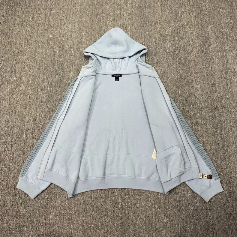 Louis Vuitton LOUIS VUITTON Haze Blue Zip Hoodie Jacket Size US S / EU 44-46 / 1 - 8 Thumbnail