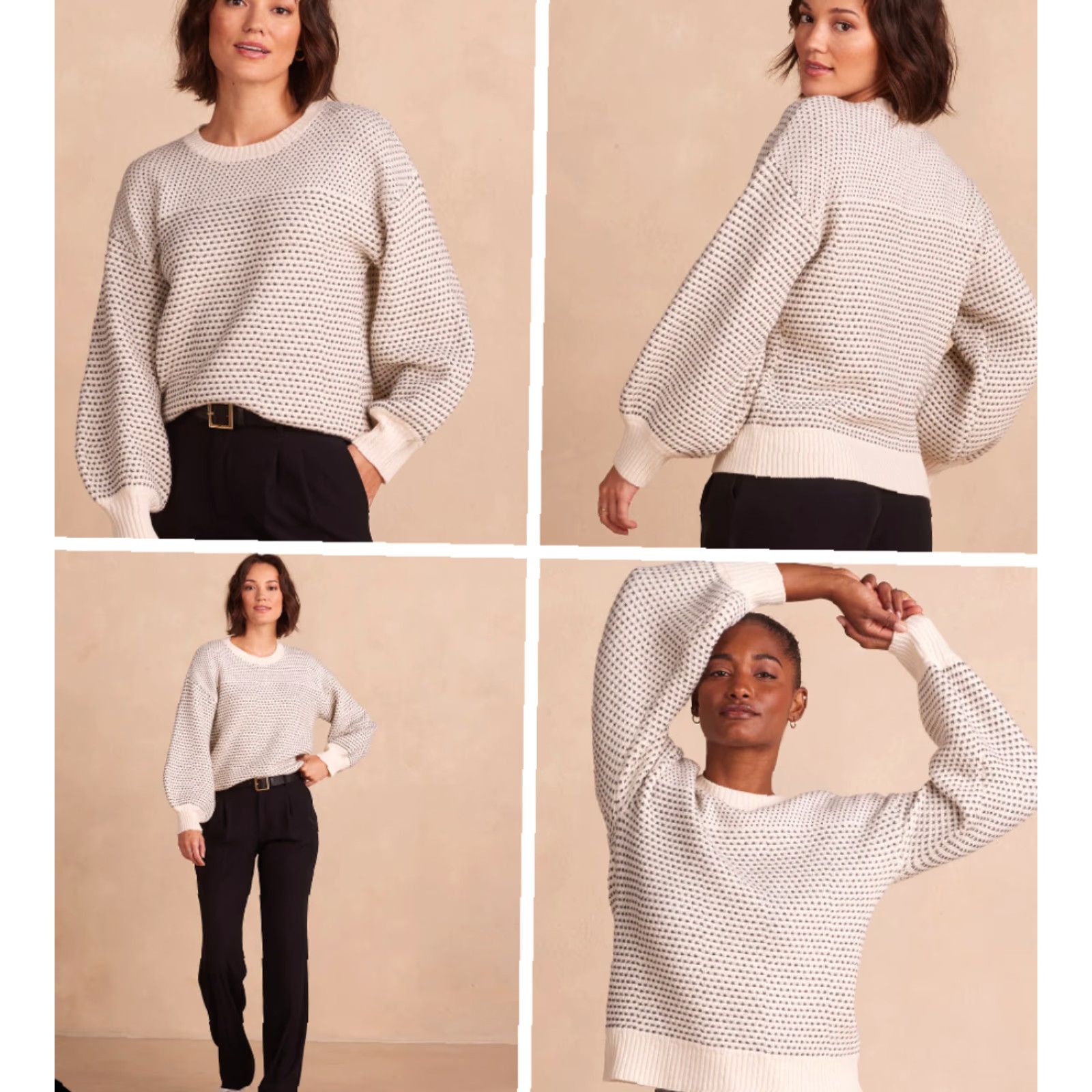 Vintage VINTAGE Summersalt Sweater Womens Wool Cashmere Knit Pullover 1X Long Sleeve Gray Fall Winter Size XL / US 12-14 / IT 48-50 - 4 Thumbnail