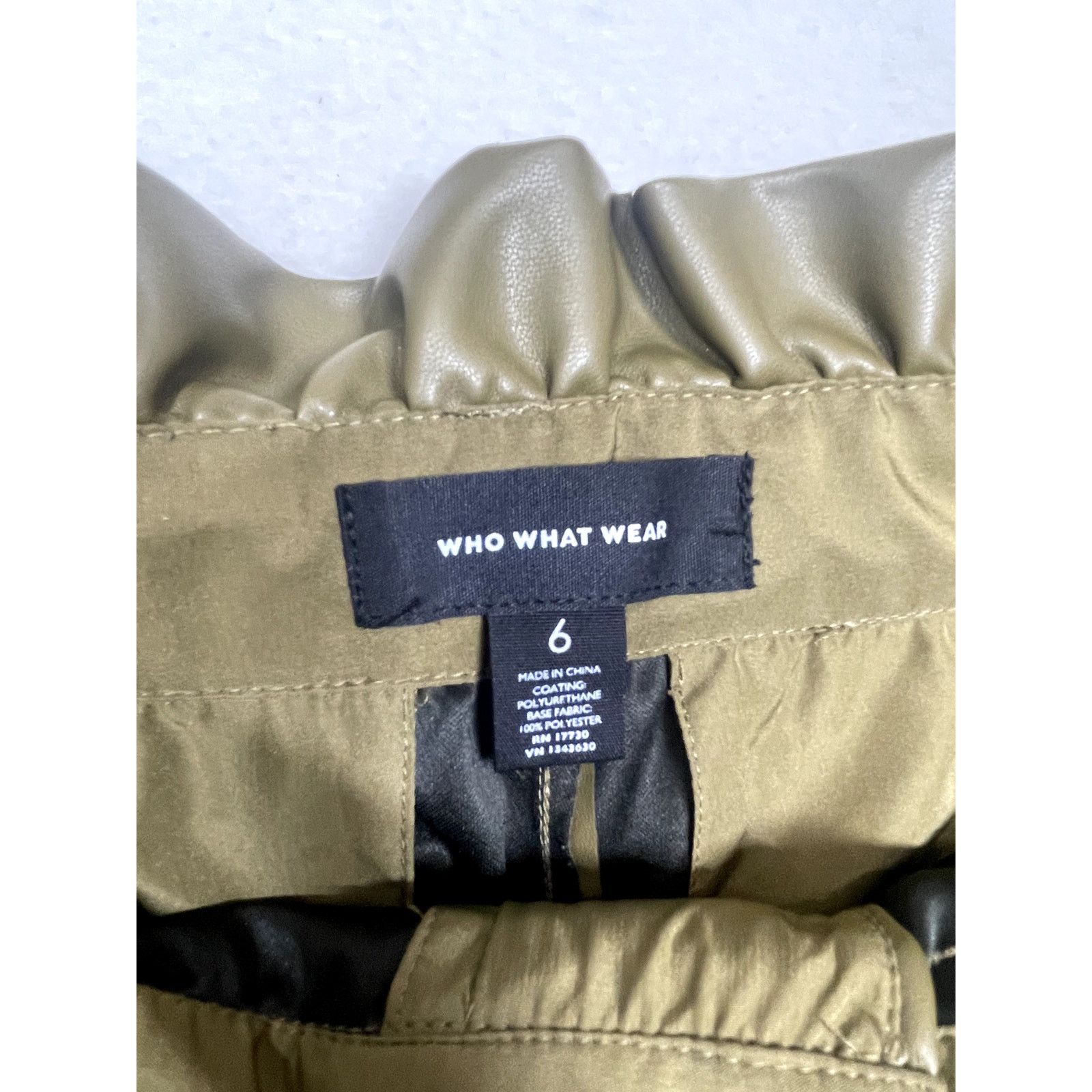 Other Who What Wear Women's Faux Paperbag Leather Pants - Size 6 Size 28" / US 6 / IT 42 - 6 Thumbnail