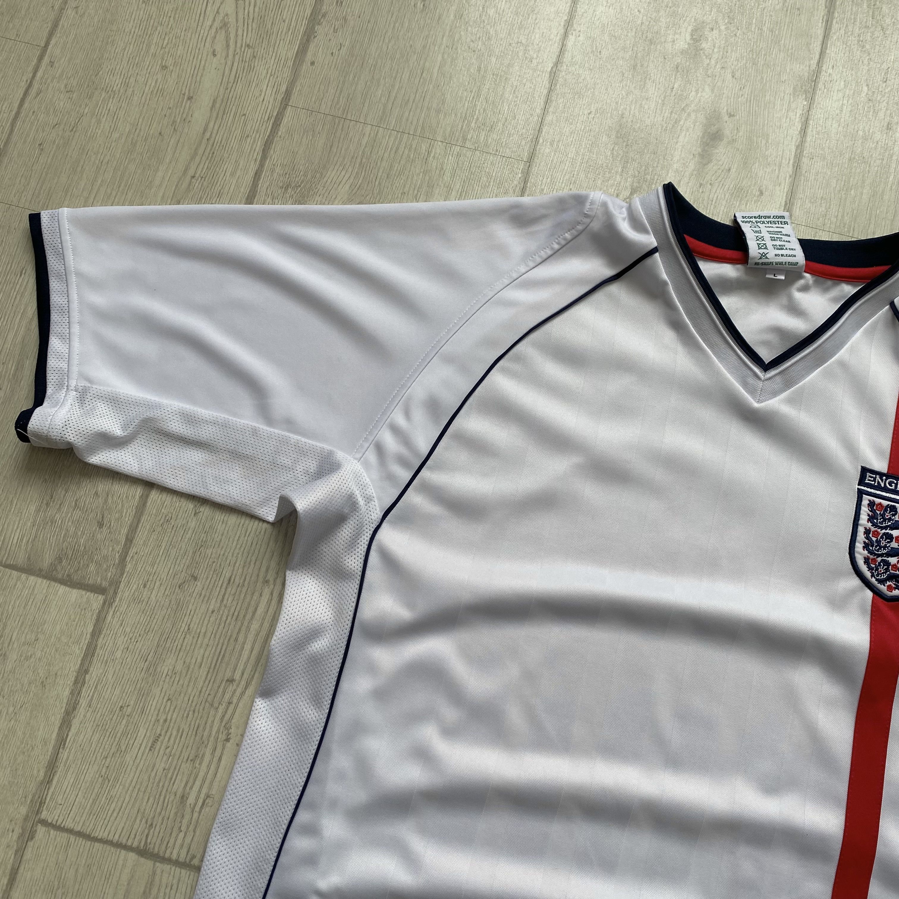 Adidas ⚽️ Vintage Retro England Soccer jersey Score Draw Y2K Size US L / EU 52-54 / 3 - 7 Thumbnail