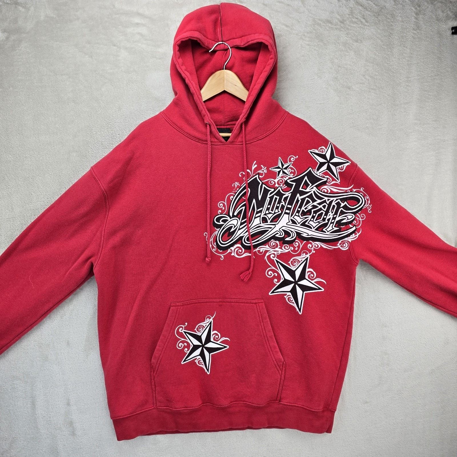 No Fear Vintage No Fear Hoodie Mens 2XL Red Sweatshirt Stars Y2K Size US XXL / EU 58 / 5 - 2 Thumbnail
