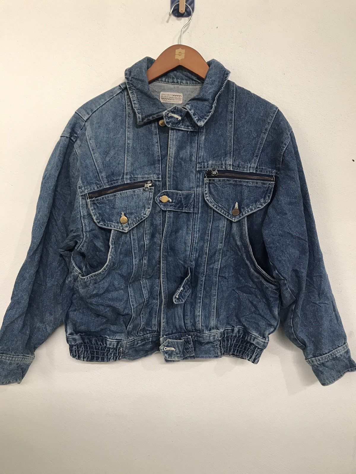 Japanese Brand × Vintage Vintage Beth Comb Studio Denime jacket Size US M / EU 48-50 / 2 - 1 Thumbnail