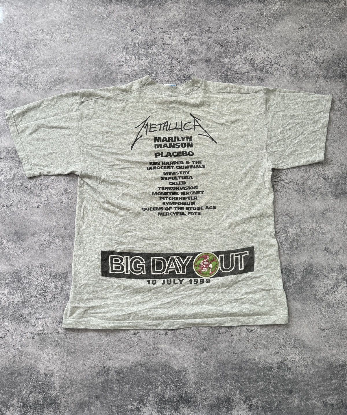 Band Tees × Vintage Vintage 1999 “Big Day Out” T-shirt Metallica Marilyn Manson Size US XL / EU 56 / 4 - 1 Thumbnail
