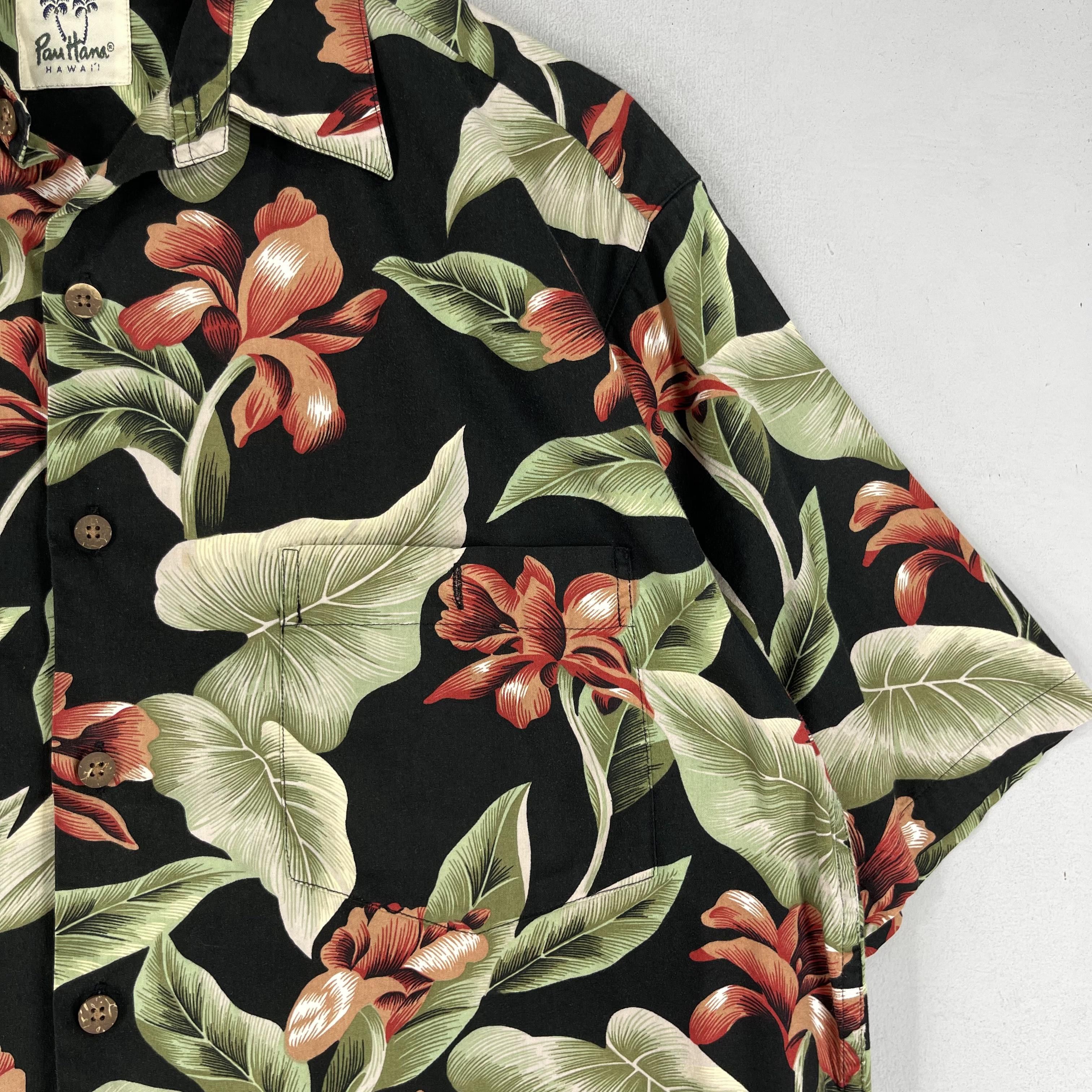 Vintage Vintage Pau Hana Hibiscus Floral Motive Hawaii Button Up Size US M / EU 48-50 / 2 - 3 Thumbnail