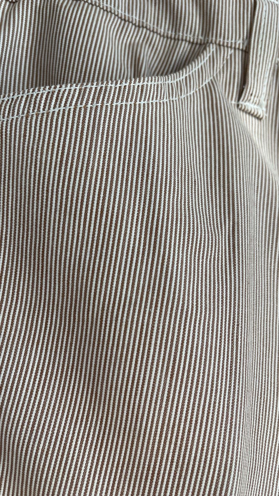 Levi's × Vintage 1960s Levi’s Big E pinstriped flared bell bottom slacks Size 28" / US 6 / IT 42 - 3 Thumbnail