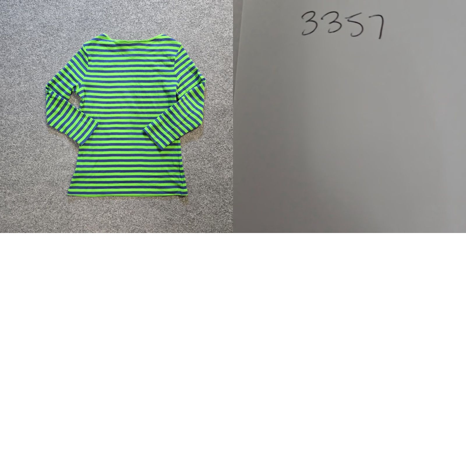 Lilly Pulitzer Lilly Pulitzer Top Women Size S Green Blue Striped Boat Neck Nautical Preppy Shirt Blouse Casual Slim Knit Cotton Size S / US 4 / IT 40 - 8 Thumbnail