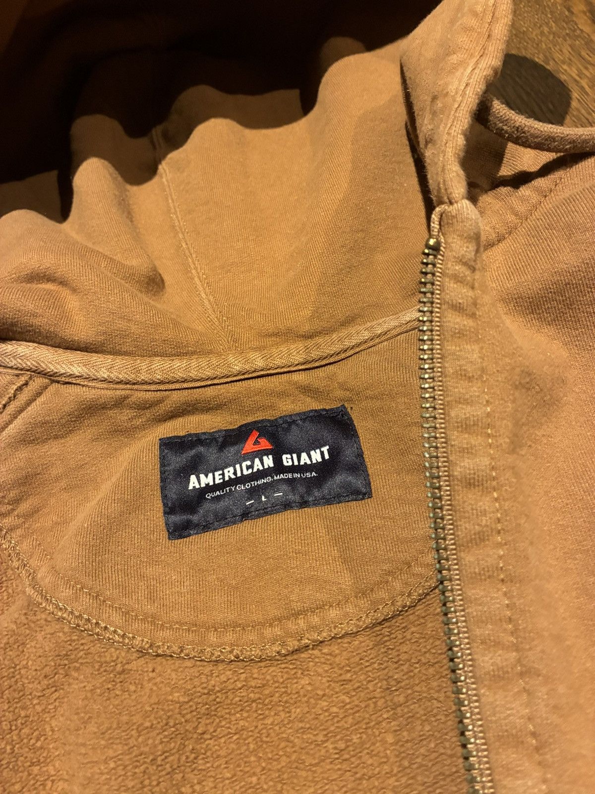 American Giant American Giant L Men's Cotton Hooded Sweatshirt Size US L / EU 52-54 / 3 - 3 Thumbnail