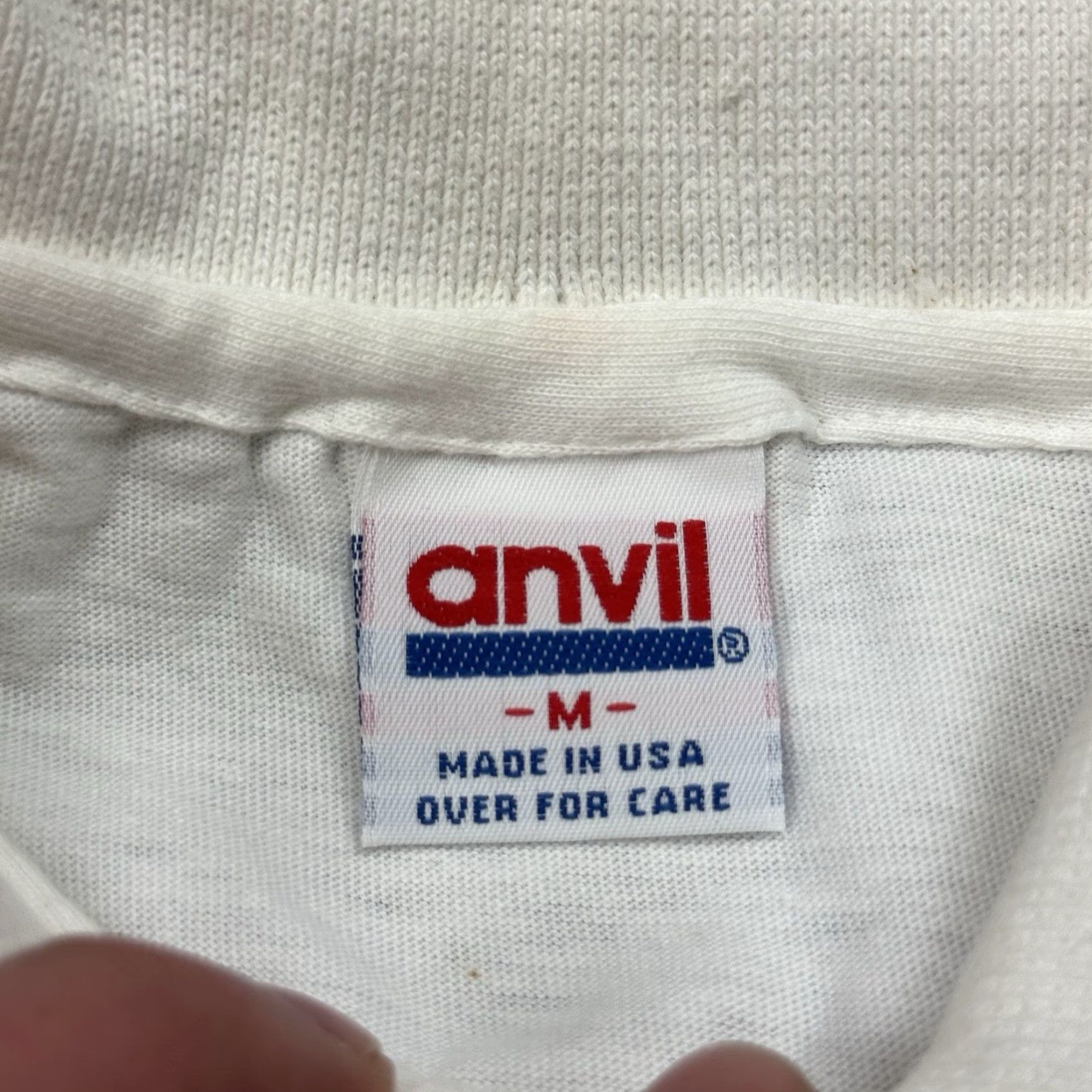 Anvil VTG 90s Lipton Tea Anvil USA Unisex White Cotton Polo Shirt SZ M Size US M / EU 48-50 / 2 - 6 Thumbnail