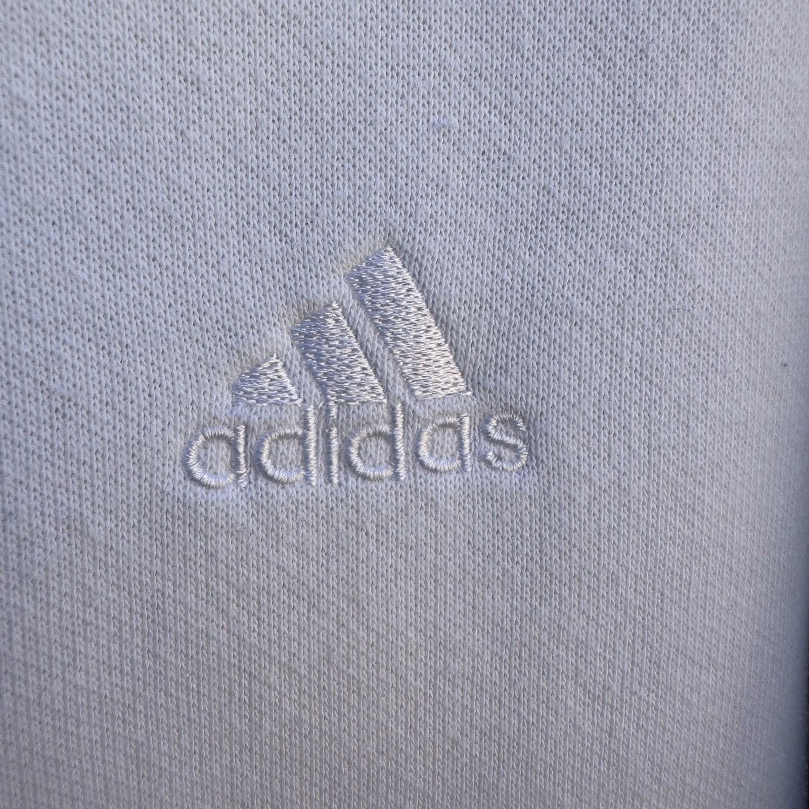Adidas Adidas Mens XL Full Zip Hoodie White Fleece Lined 3-Stripe E Size US XL / EU 56 / 4 - 4 Thumbnail