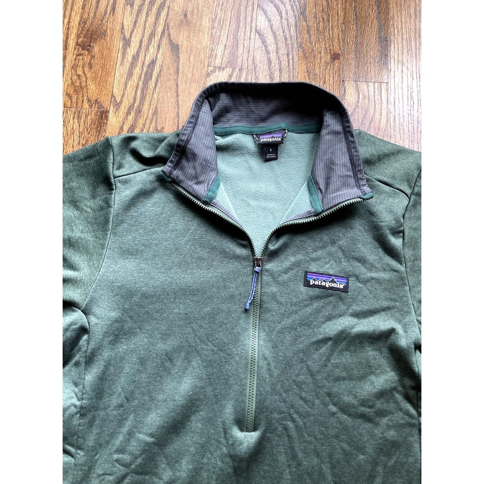 Patagonia Patagonia R1 Daily Jacket Womens Large Green 1/2 Zip Neck Pullover Stretch Size L / US 10 / IT 46 - 4 Thumbnail
