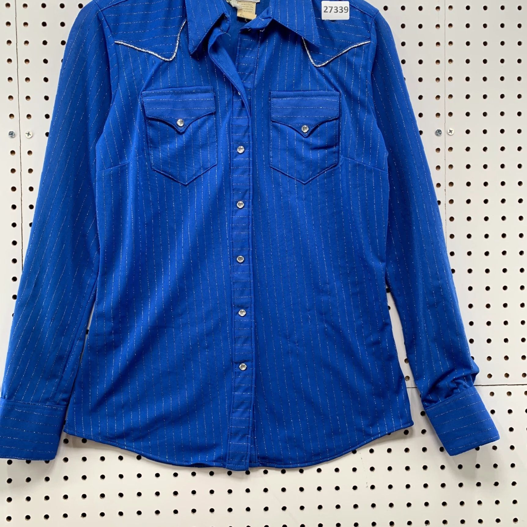Rockmount Ranch Wear VINTAGE Rockmount Ranchwear Blue Striped Long Sleeve Button-Up Pocket Shirt Small Cowboy Western Unisex Size US S / EU 44-46 / 1 - 6 Thumbnail