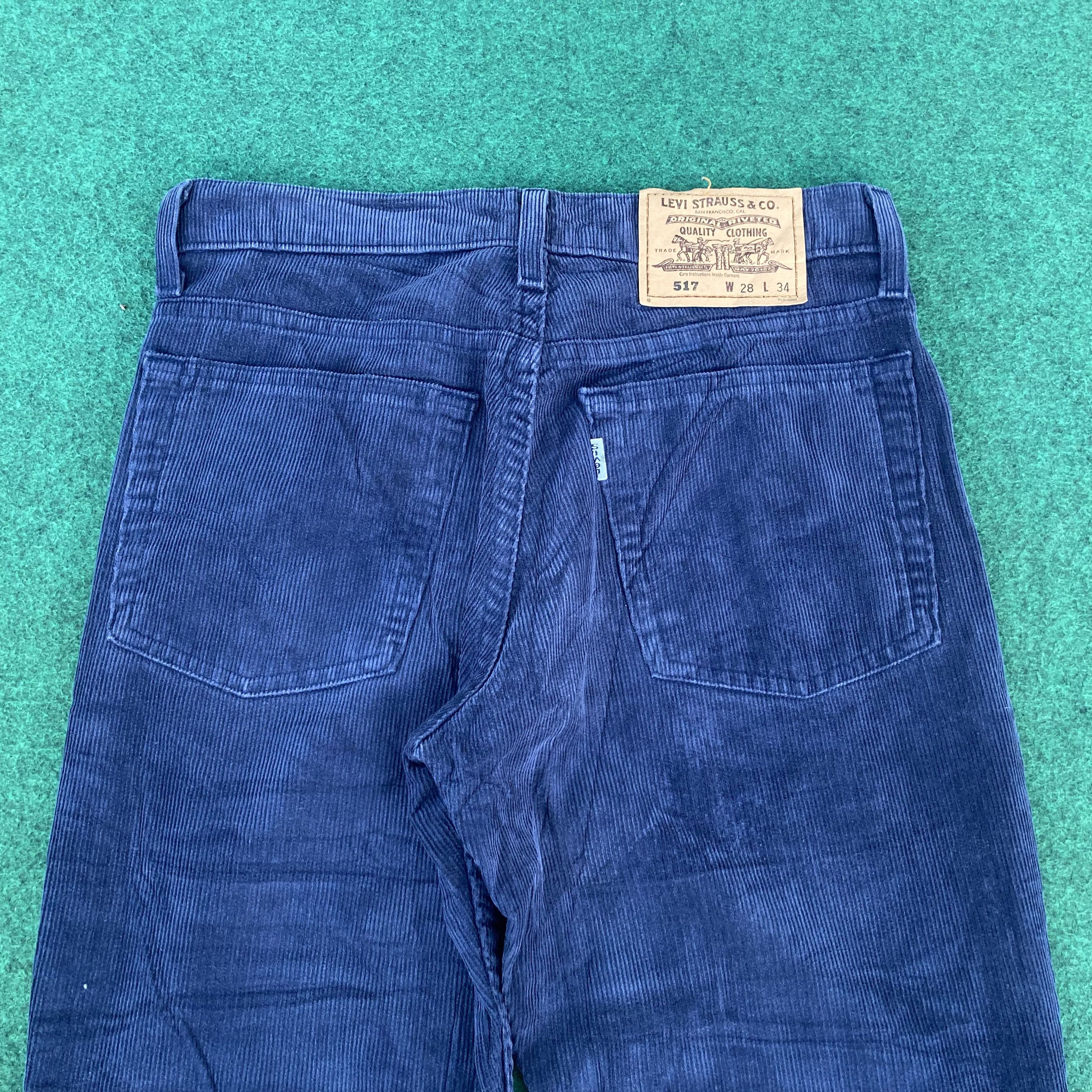 Levi's × Vintage Vtg Levis 517 Corduroy flare Jeans Sz 28 Bootcut Jeans Size US 28 / EU 44 - 11 Thumbnail