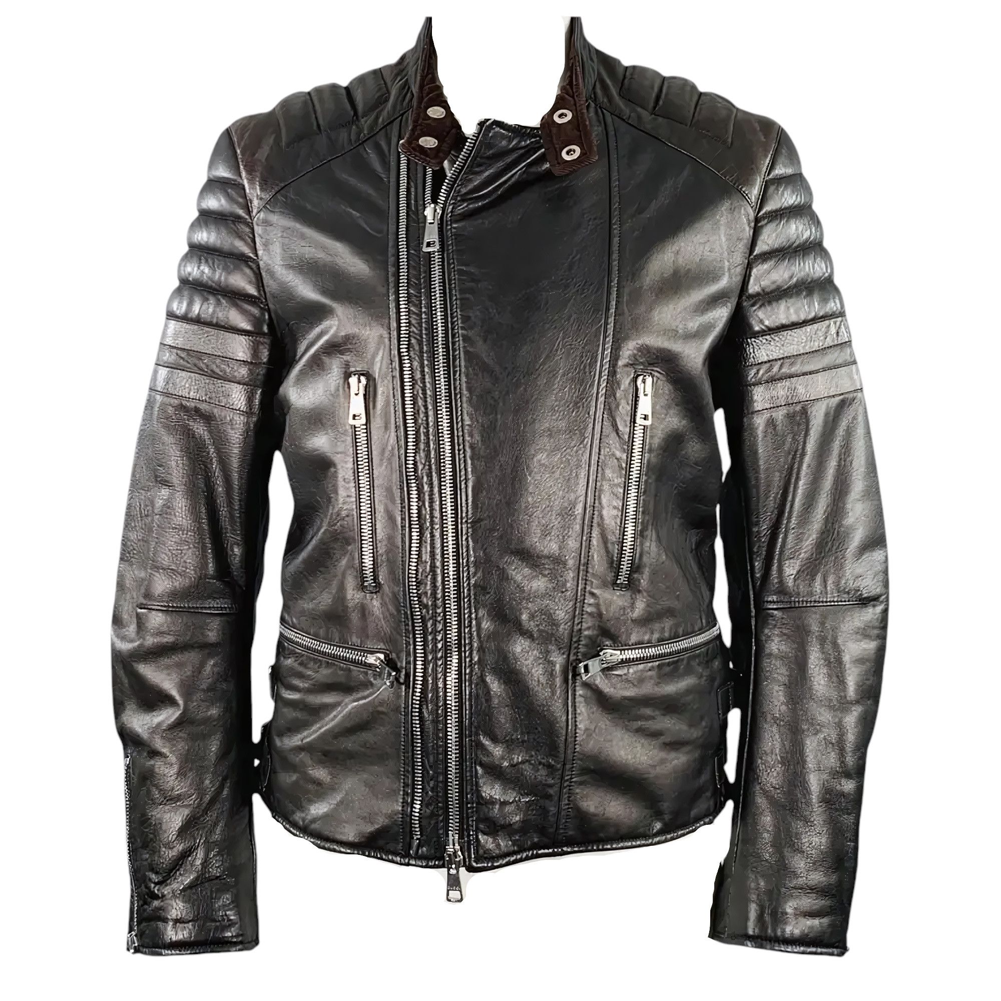 ジャケット・アウター YSL Rive Gauche Tom Ford Leather Jacket YSL RIVE GAUCHE BY TOM FORD LEATHER JACKET – BURIED DEEP ARCHIVE