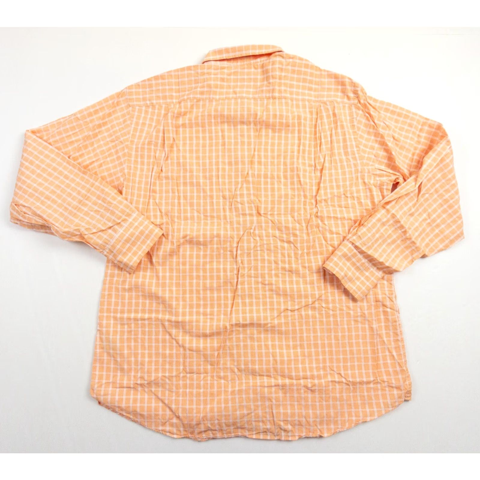 Tommy Bahama VINTAGE Tommy Bahama Shirt Mens 16.5 34-35 Orange Check Long Sleeve Cotton Button-Up Shirt Mens Size US L / EU 52-54 / 3 - 5 Thumbnail