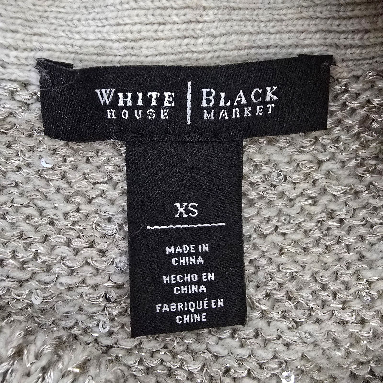 White House Black Market White House Black Market Sequin Sweater Cowl Neck XS Sparkle Size XS / US 0-2 / IT 36-38 - 11 Thumbnail