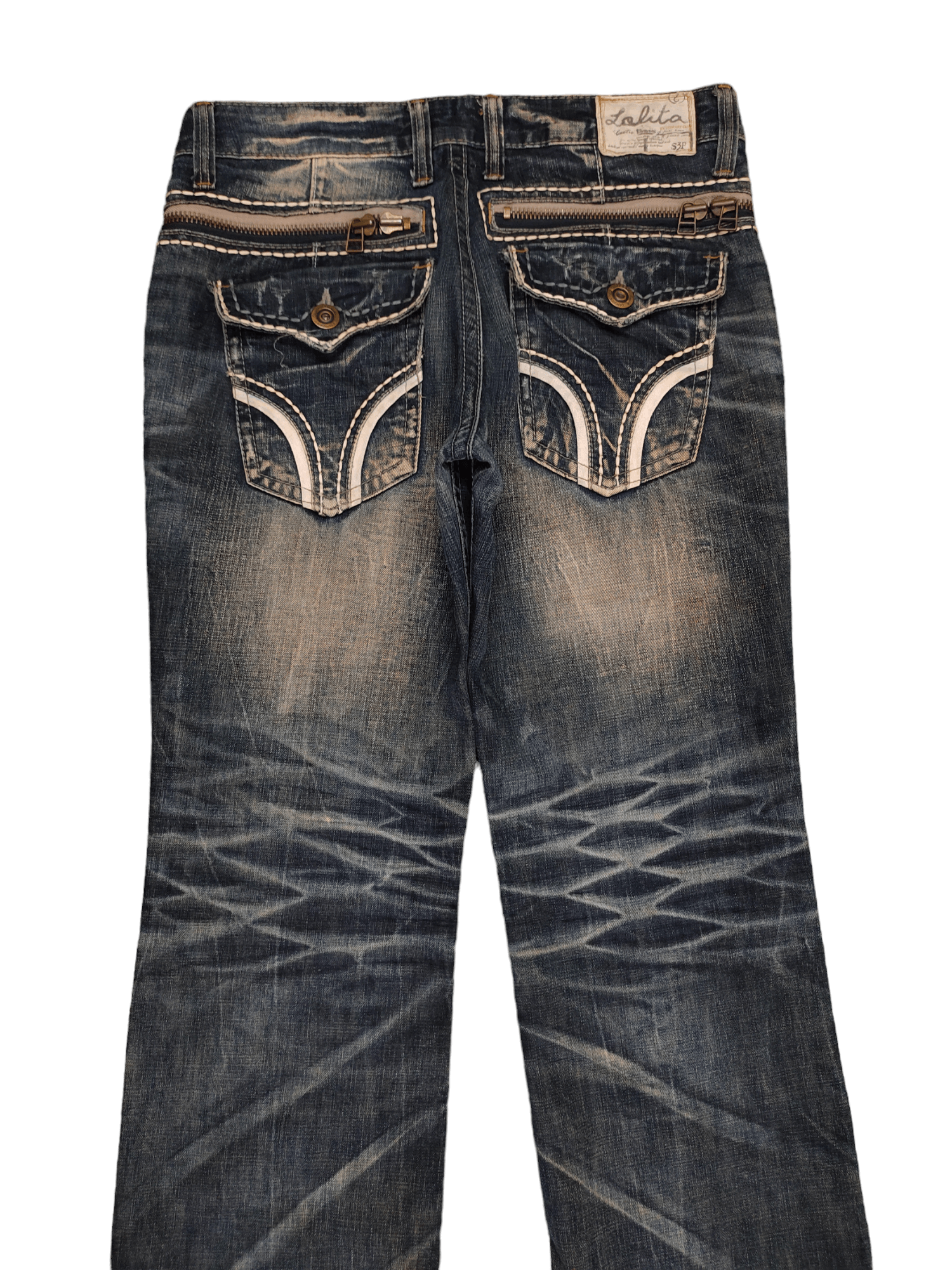 Kapital Vintage Y2k Lolita Distress Faded Jeans True Religion Styles Size US 32 / EU 48 - 2 Thumbnail