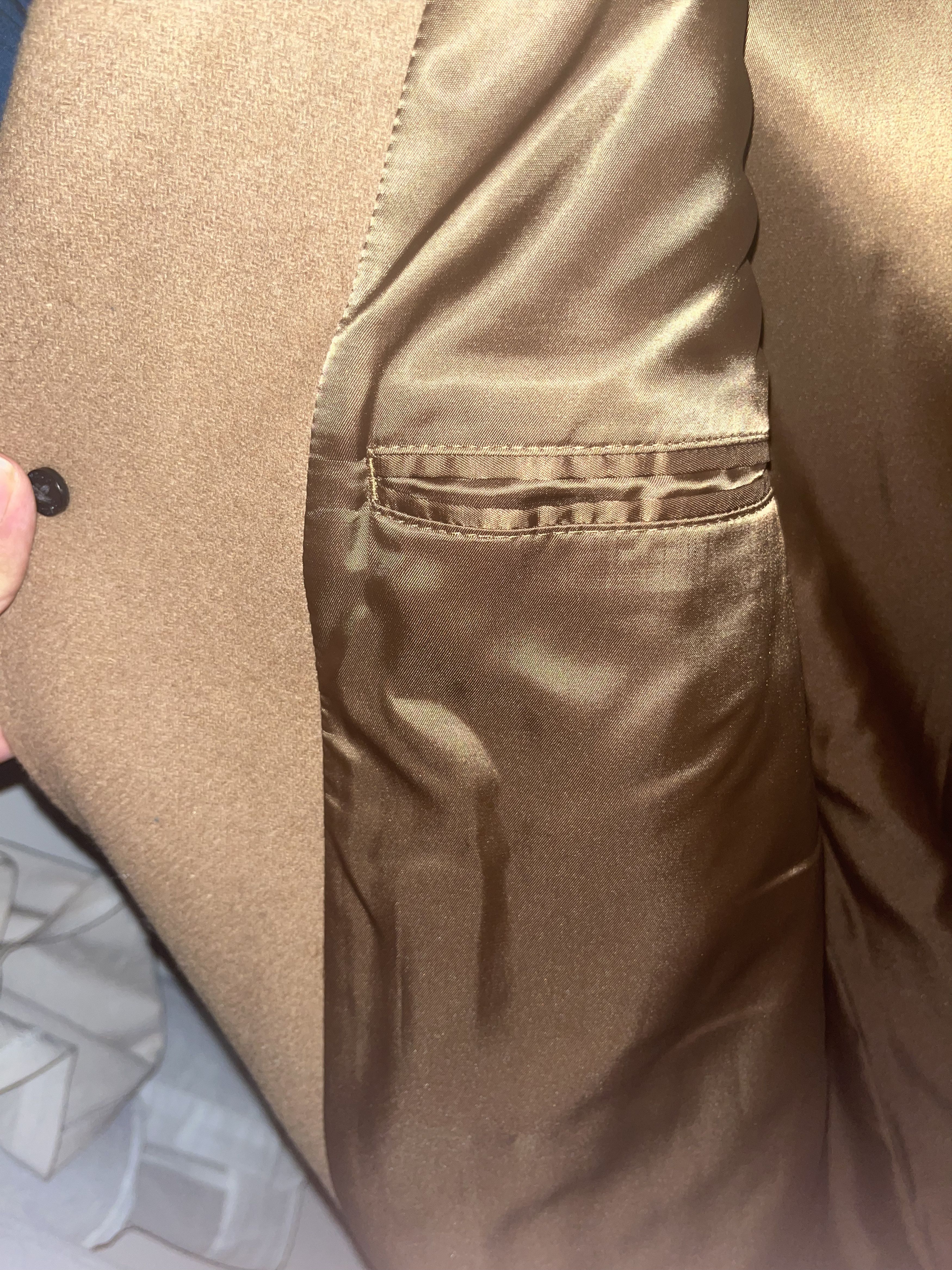 RW&CO. RW&CO Camel Wool Heavy Topcoat Overcoat Size US S / EU 44-46 / 1 - 4 Thumbnail