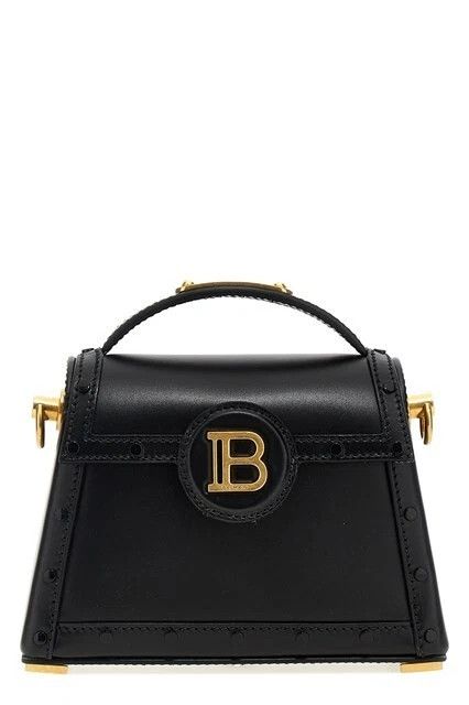 Balmain BALMAIN B-buzz Dynasty Black Leather Shoulder Bag New Size ONE SIZE - 1 Thumbnail