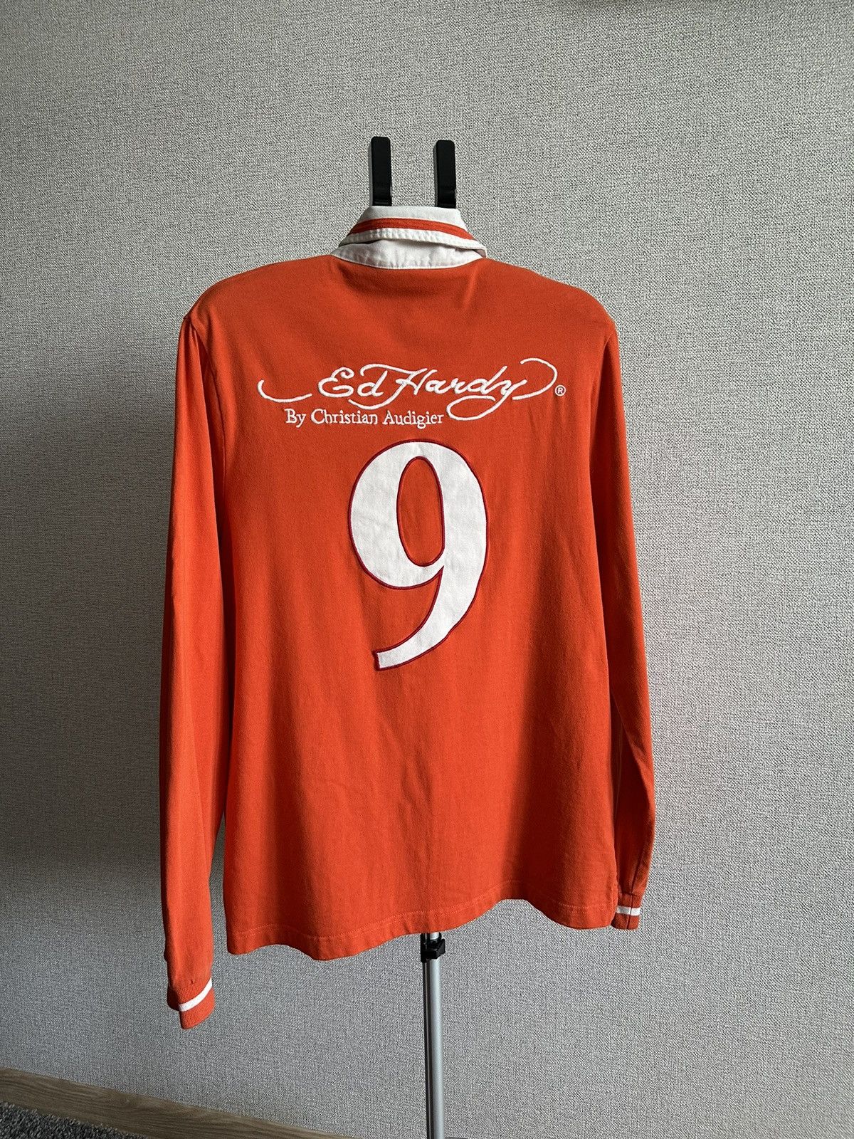 Christian Audigier Vintage Ed Hardy Netherlands Rugby Style Jersey Size US L / EU 52-54 / 3 - 10 Thumbnail